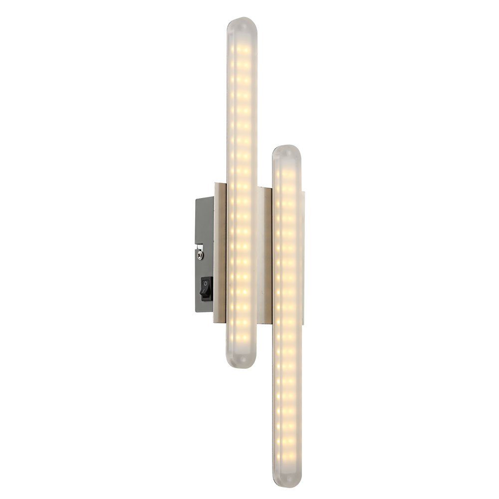 etc-shop LED Wohnzimmerleuchte Wandlampe verbaut, mit Flurleuchte Warmweiß, Wandleuchte fest Wandleuchte, LED-Leuchtmittel
