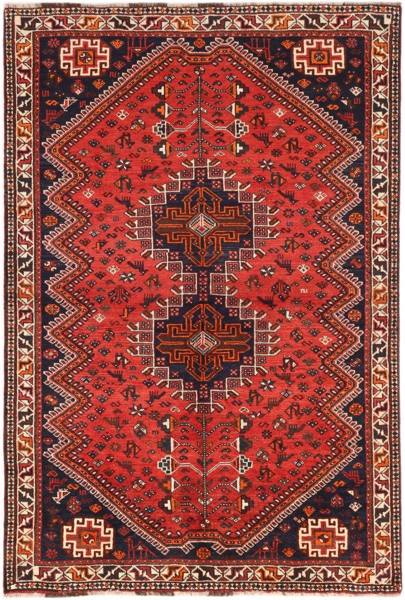 Orientteppich Shiraz 160x237 Handgeknüpfter Orientteppich / Perserteppich, Nain Trading, rechteckig, Höhe: 10 mm