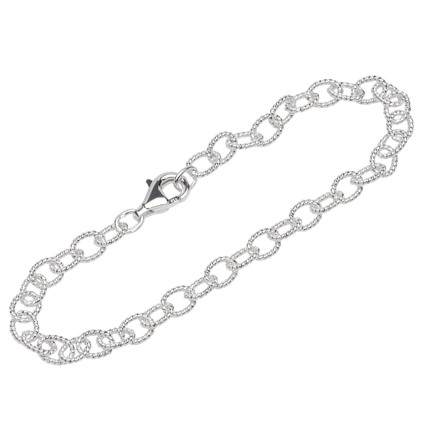 Silberarmband Armband 925 Sterling Silber 19cm Ankerkette Damen