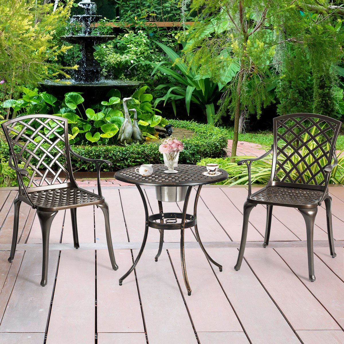 Garten Terrassenstühle, für Außenbereich COSTWAY und Gartenstuhl