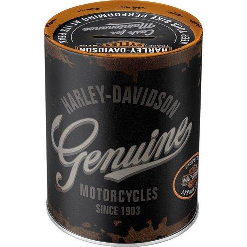 Nostalgic-Art Spardose Spardose Sparbüchse - Harley-Davidson Genuine Logo – Bild 3 von 5