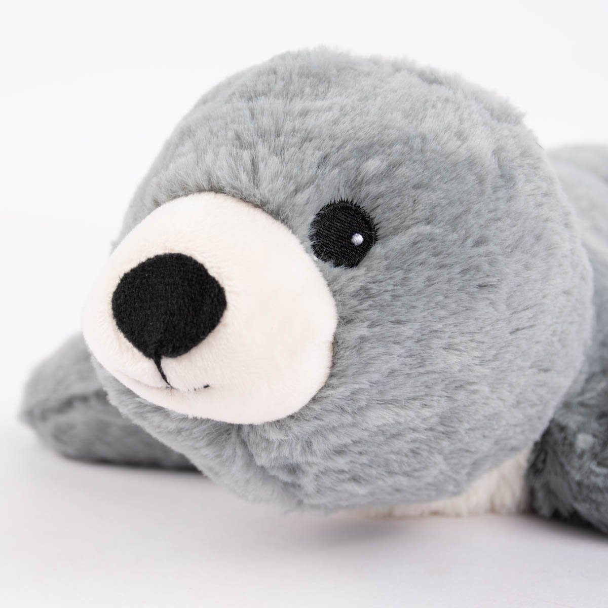 Seehund weiß Dekokissen Warmies® Wärmetier schwarz 100% grau Hirse-Lavendelfüllun braun