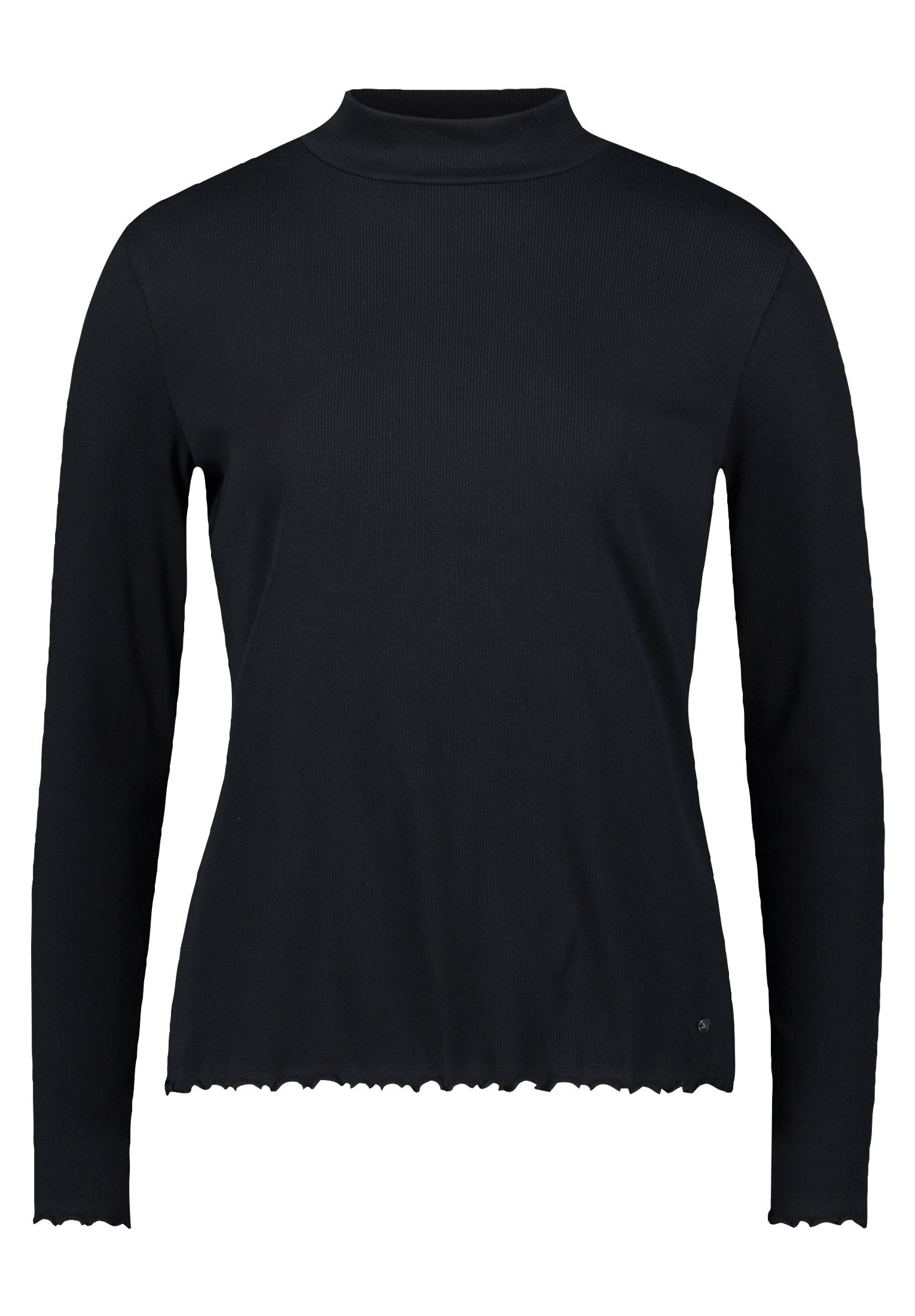 Betty&Co Kurzarmshirt Damen Langarm-Shirt mit Rippenstruktur (1-tlg) günstig online kaufen