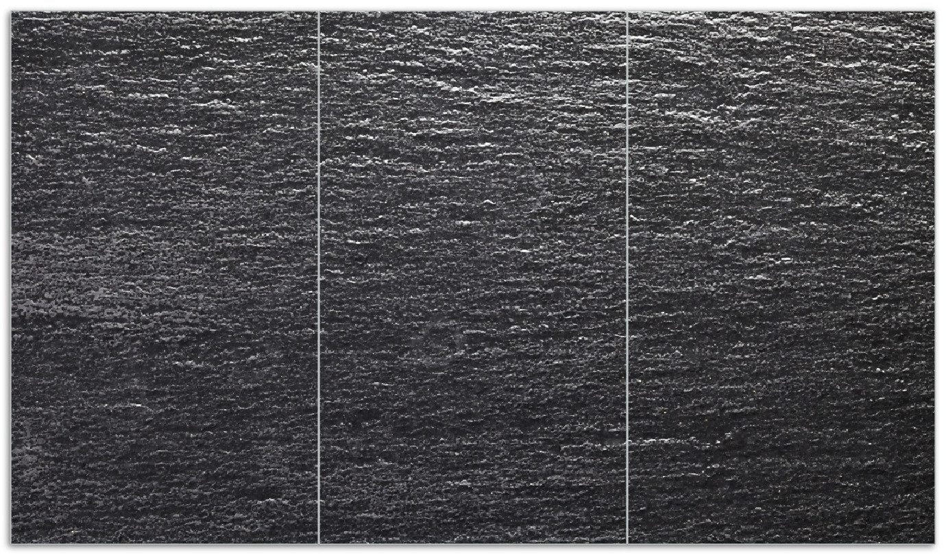 Herd-Abdeckplatte Muster schwarz-weiße Steintafel Optik