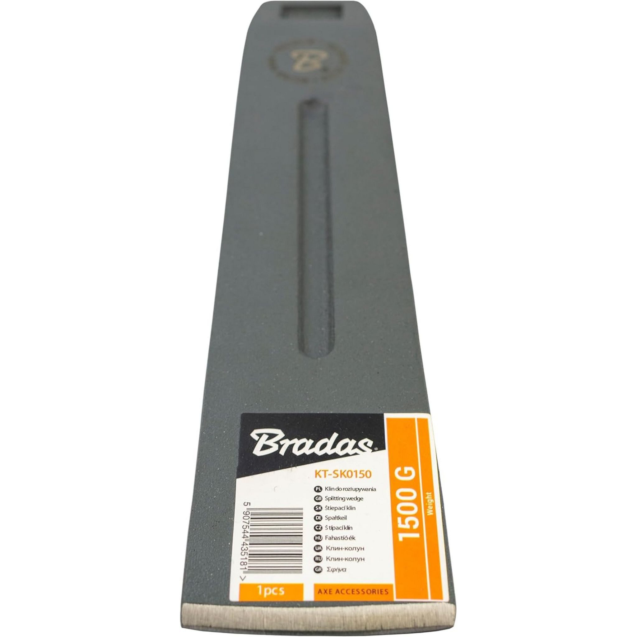 Bradas Spaltaxt Bradas Spaltkeil gehärteter Stahl 1,5 kg grau