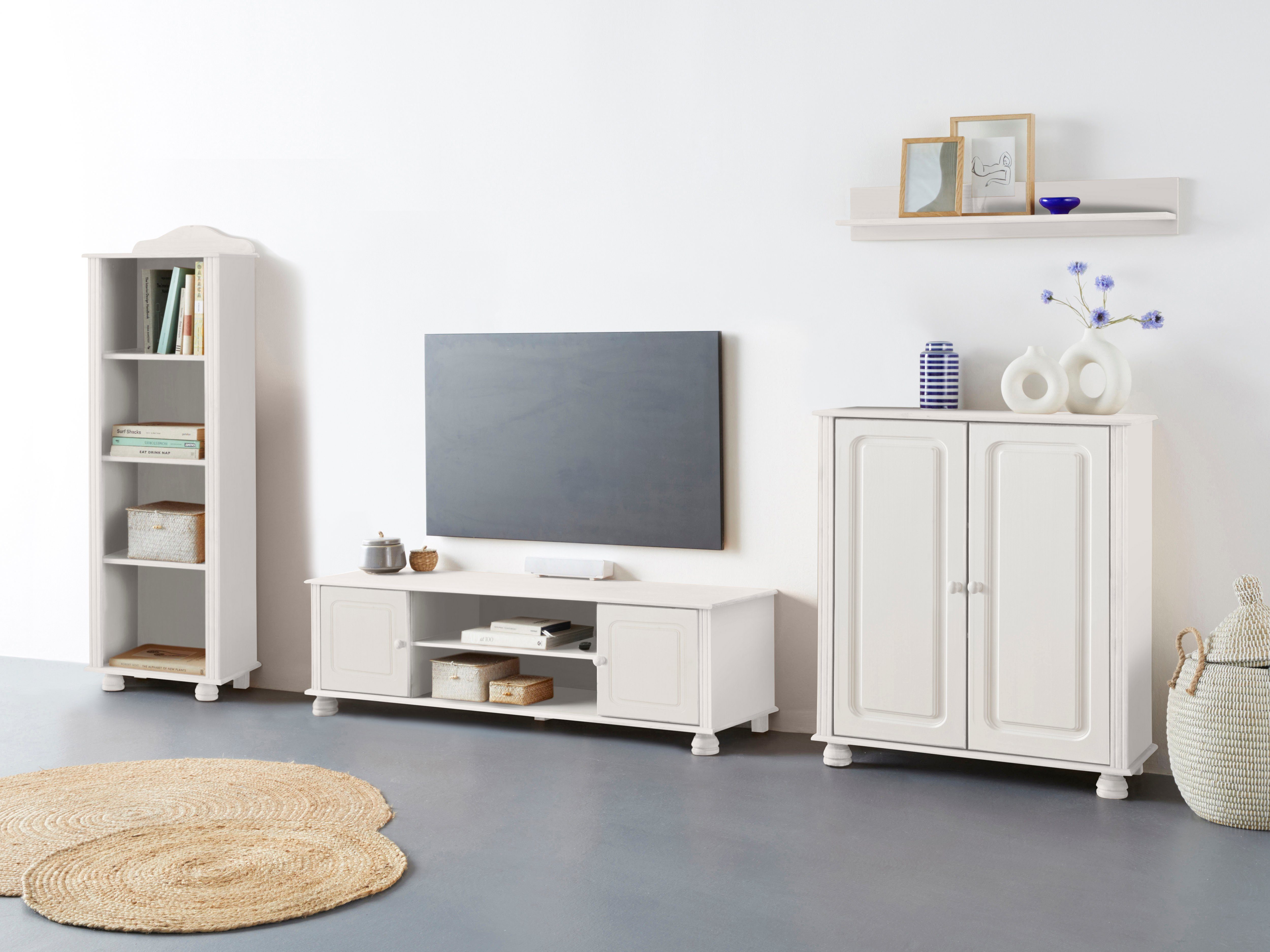 Home affaire Wohnwand Mette, (3-St), 1 Midischrank, 1 Bücherregal und 1 Lowboard ohne Wandboard