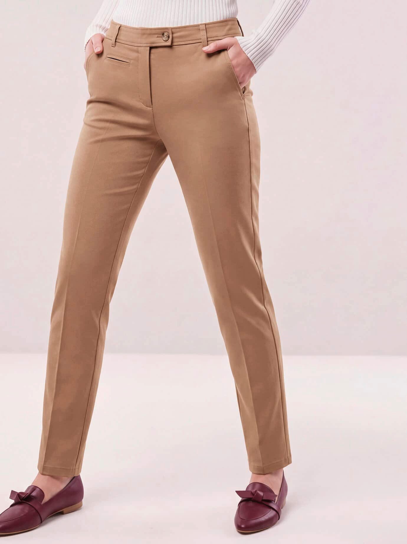 Walbusch Chinohose Damen Extraglatt Baumwollchino Regular fit