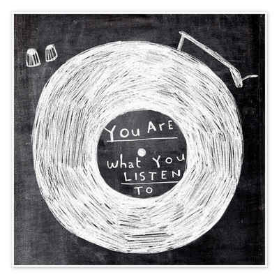 Posterlounge Poster ATELIER M, You Are What You Listen To, Wohnzimmer Illustration