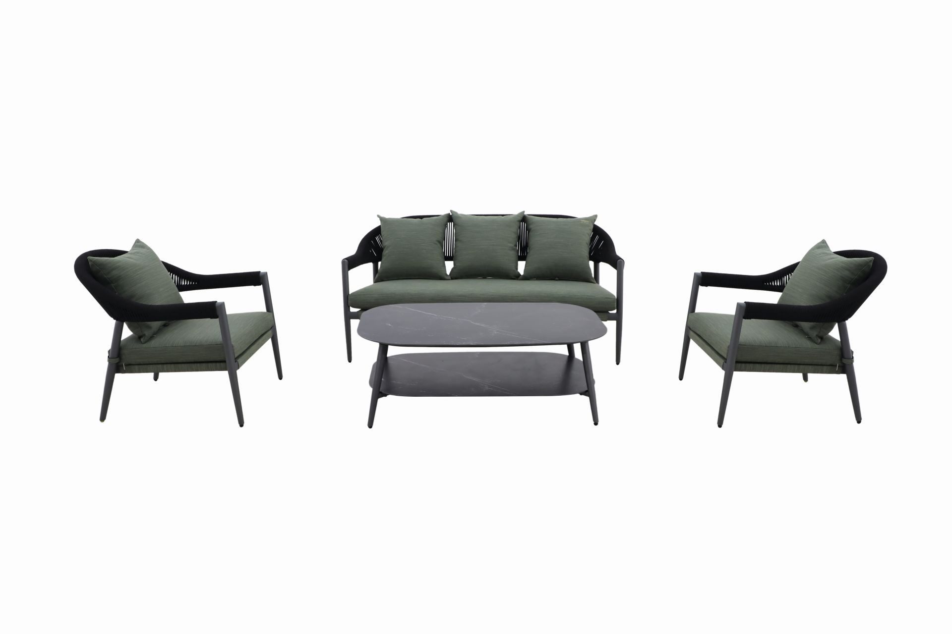 MWH Gartenlounge-Set MWH Camarillo Lounge-Set - grün