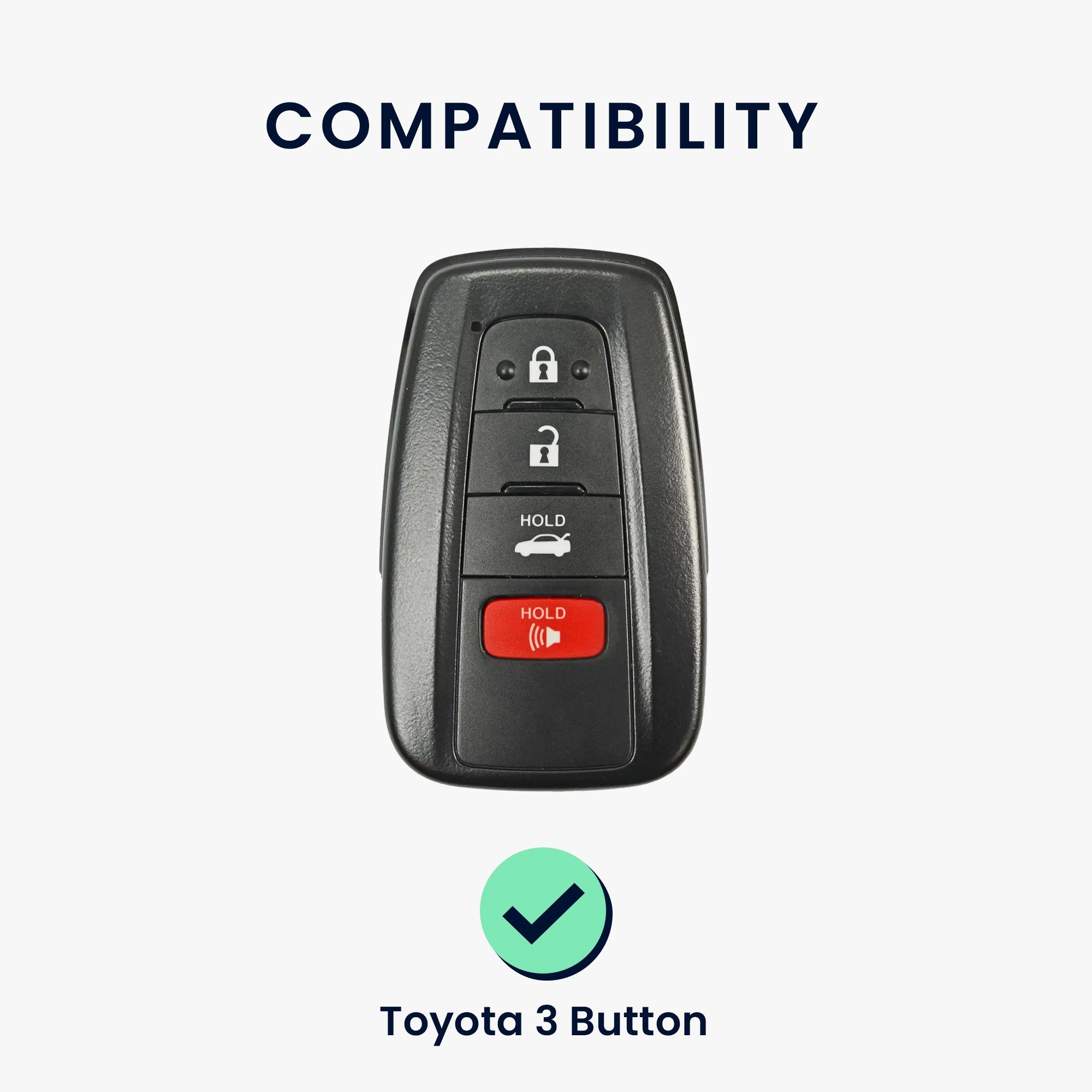 kwmobile Schlüsseltasche Autoschlüssel Schlüsselhülle Toyota, Case Silikon Hülle Cover Schlüssel für