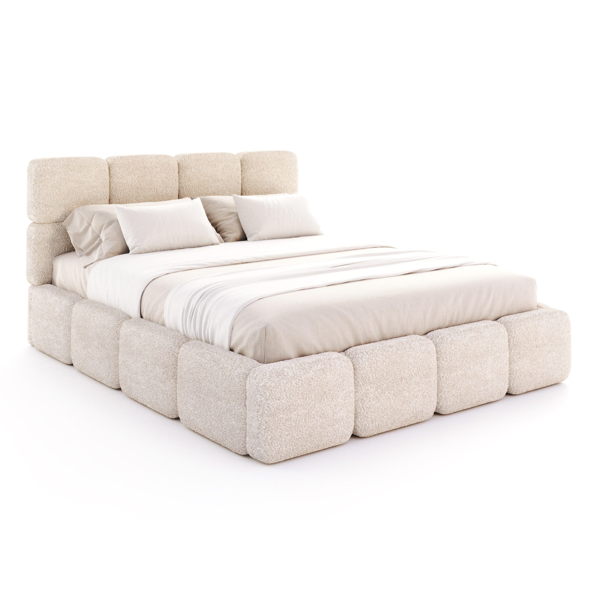 FDM Polsterbett CLOUDY Bettgestell Bett 140x200, 160x200, 180x200 cm Bestseller (verfügbar 140x200 160x200 180x200cm, Bettrahmen, Bett, mit großen gepolsterten Kopfteil, mit Bettkasten zum aufklappen), Hebbarer Metallrahmen, Bettkasten, ohne Matratze