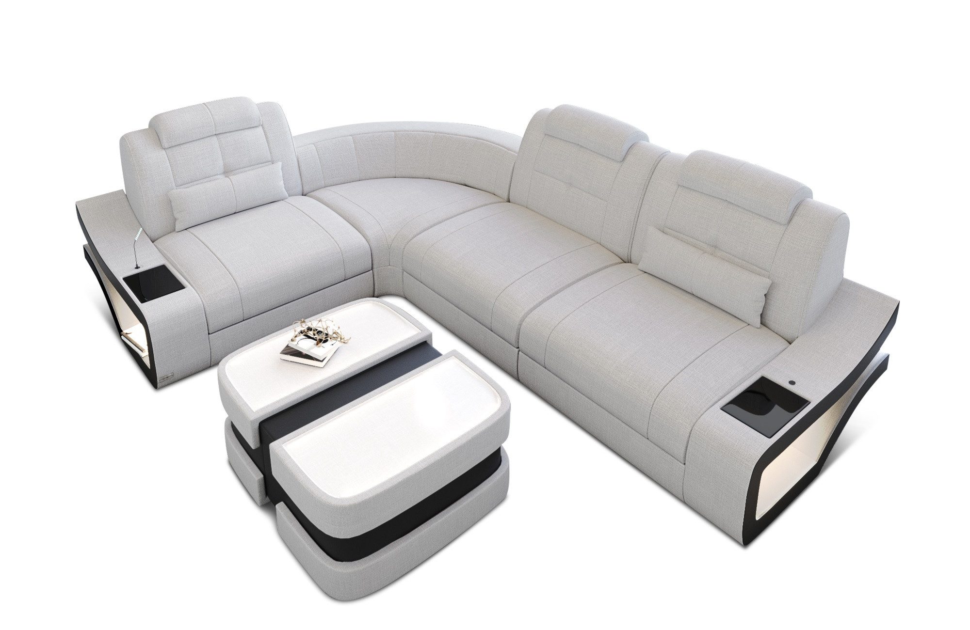 Sofa Dreams Ecksofa Polster Stoff Sofa Elena L Form H Stoffsofa Strukturstoff