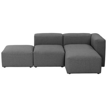 58 aufm Kessel Sofa Sofa 2-Sitzer mit Ottomane rechts + Hocker Kaleigh, Sparpreis inkl. Kostenlosem Versand 1 Teile, hochwertig verarbeitet,bequemer Sitz