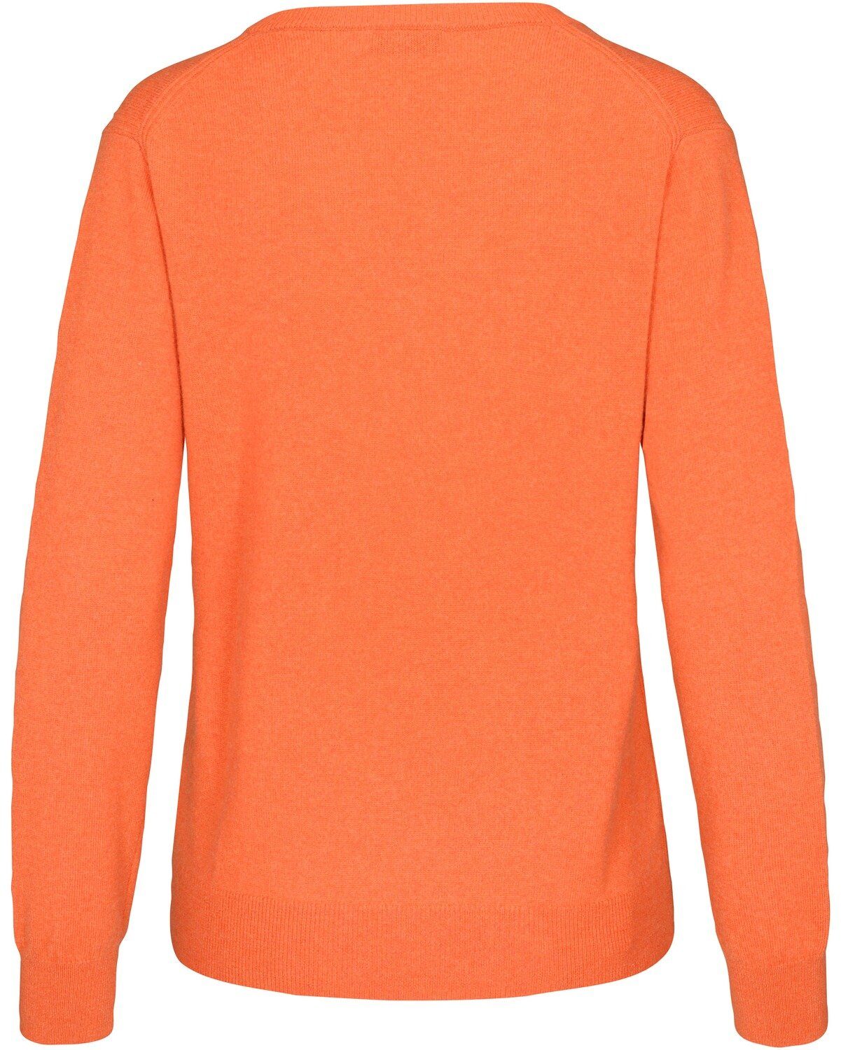 V-Pullover Orange Strickpullover IN LINEA