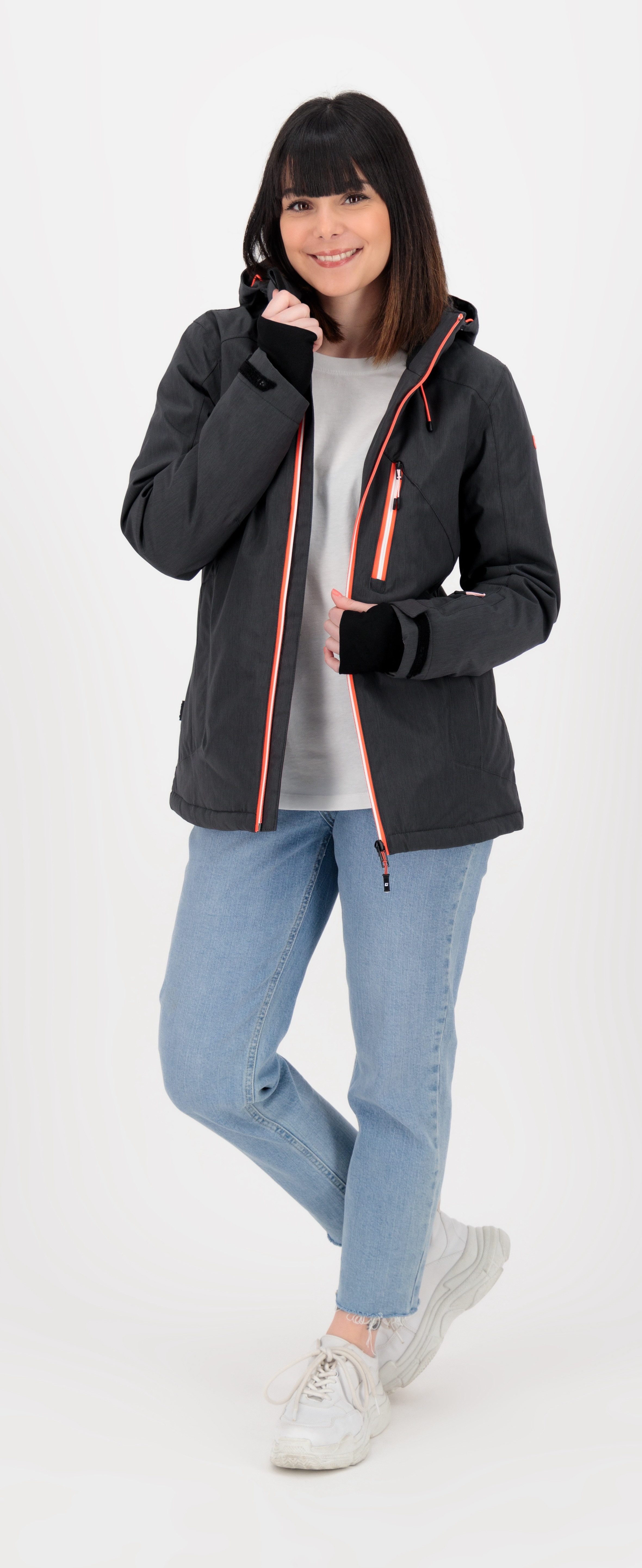 Killtec Skijacke KSW 12 WMN SKI JCKT CS mit abnehmbarer Kapuze. mit Schneefang und Windfang