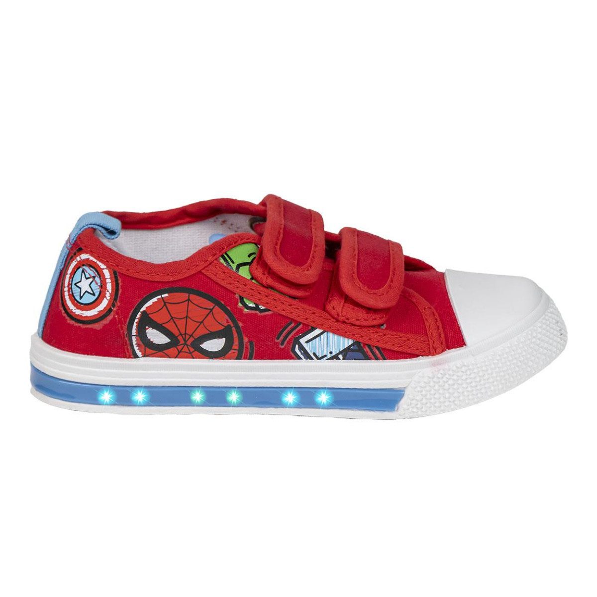 Cerda Spiderman Kinder mit LED-Licht, Baumwollschuhe, Sportschuhe Jungen Sneaker