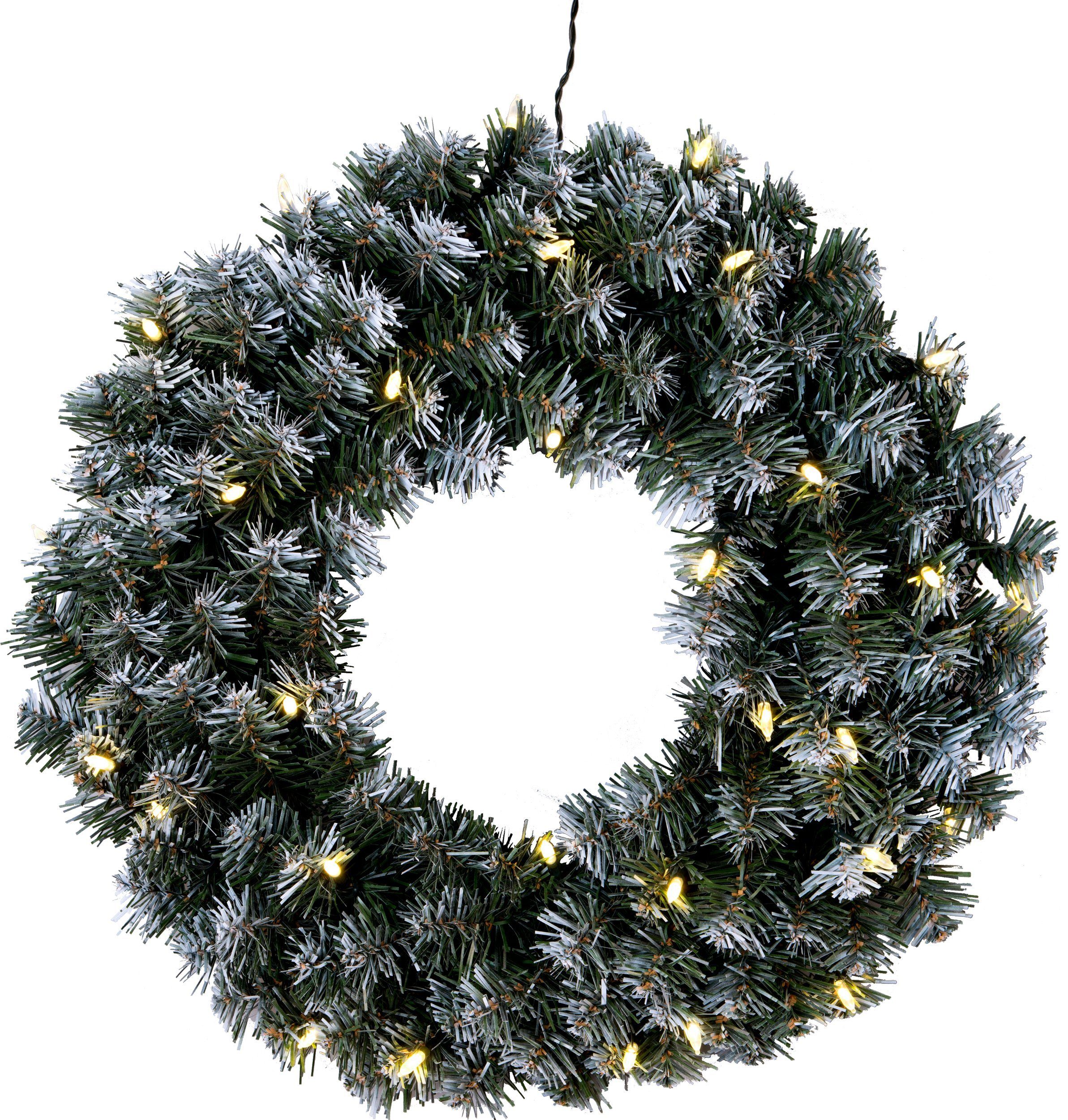 EGLO Dekoobjekt Edmonton, LED Weihnachtskranz, beleuchtet, für innen u. auß günstig online kaufen