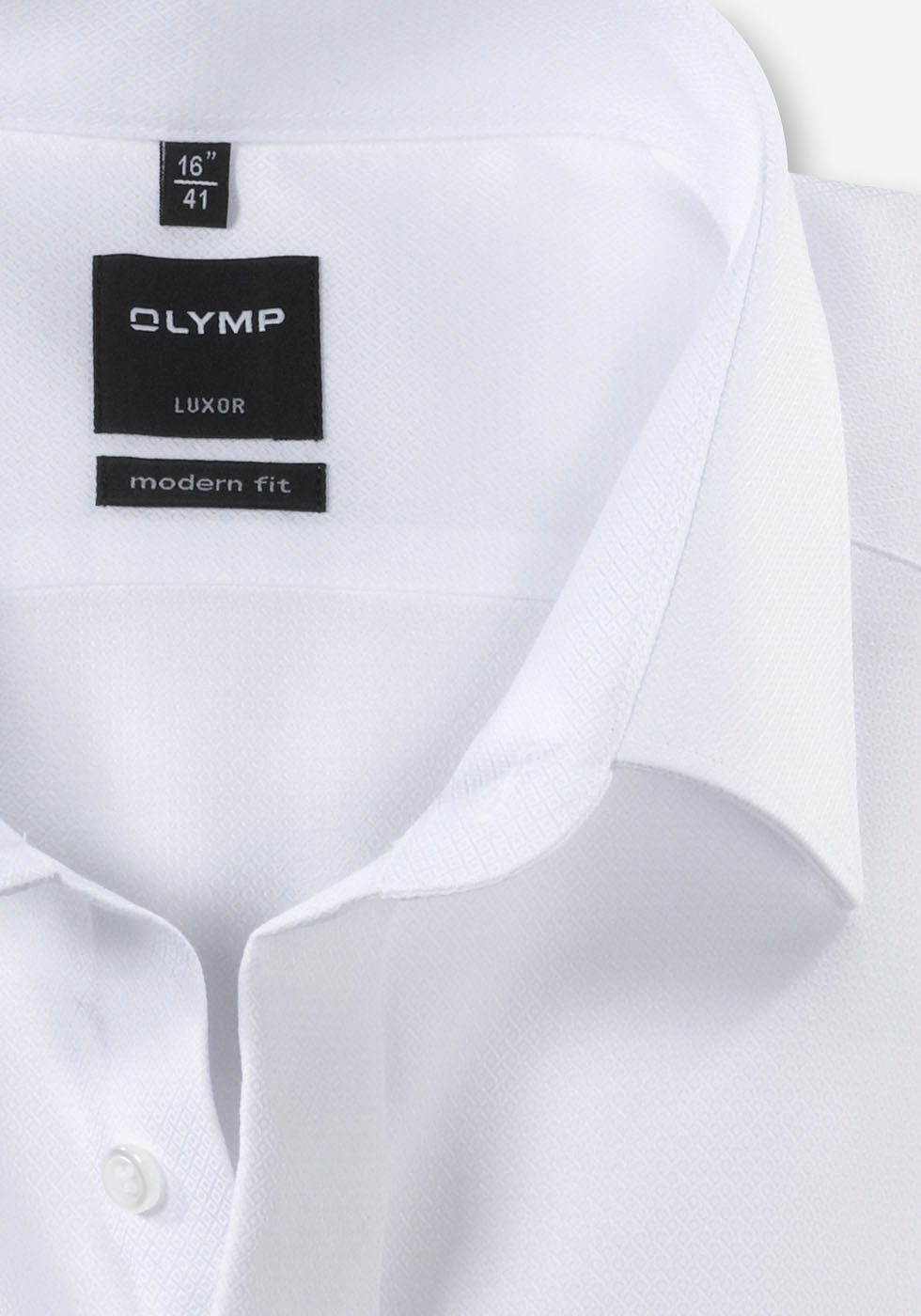 OLYMP weiss Luxor Businesshemd modern fit