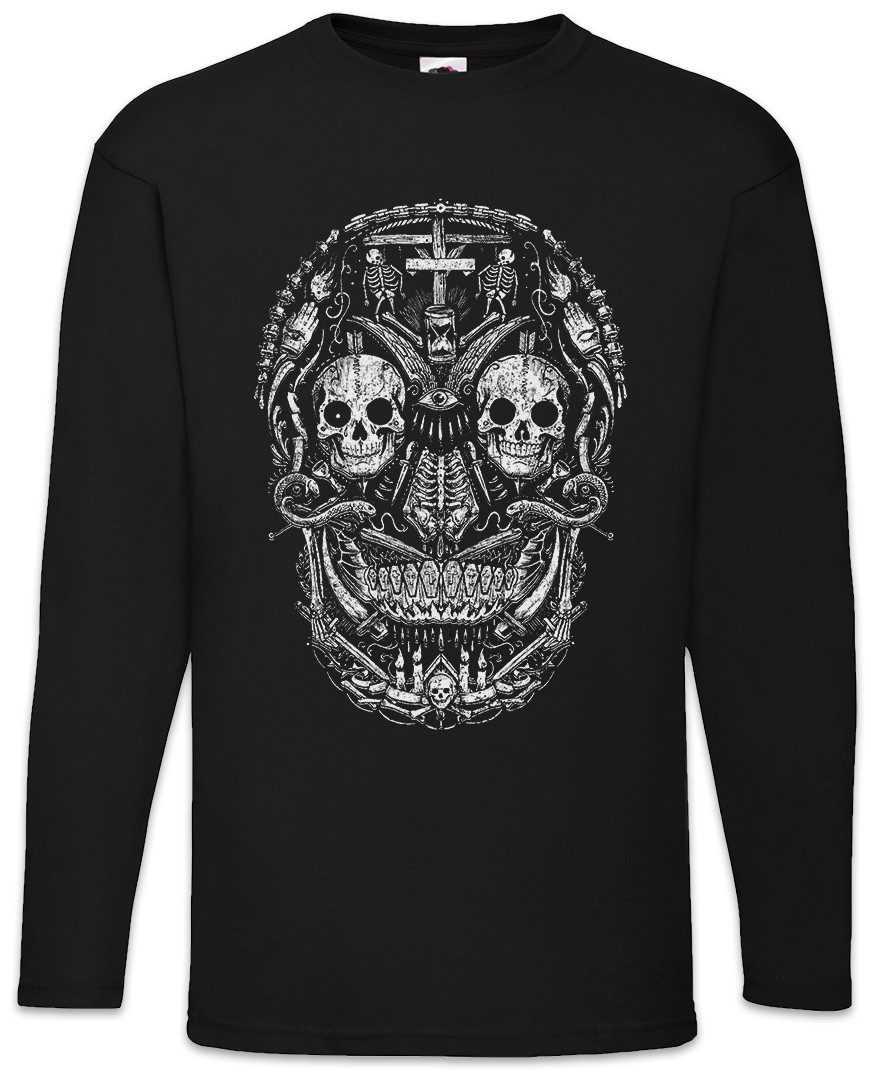 Langarmshirt Mexican Skull I Langarm T-Shirt Schädel Sugar Gang Latino Mexico