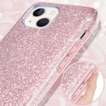 CoolGadget Handyhülle Glitzer Glamour Hülle für Apple iPhone 13 6,1 Zoll, Slim Case mit Glossy Effect Schutzhülle für iPhone 13 Hülle