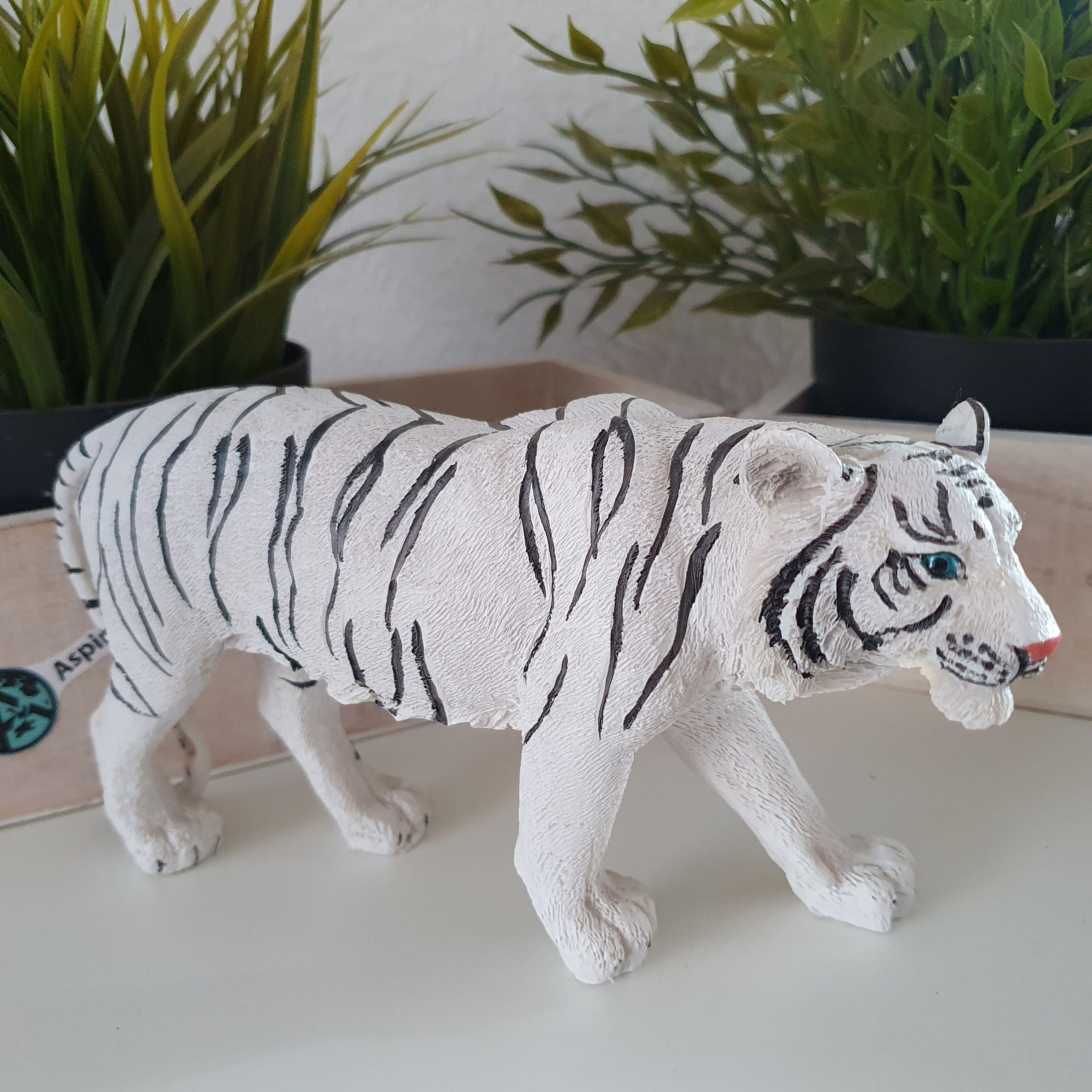 Aspinaworld Dekofigur Weißer cm lauft Tiger lang 19