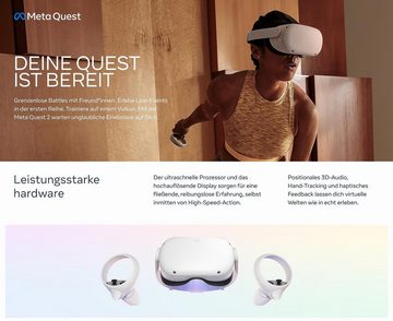 Meta Meta Quest 2 128Gb bahnbrechend Mixed Reality leistungsstark Quest Pro Virtual-Reality-Brille (2064 x 2208 px, Virtual Reality Brille, Camera, VR Brille)