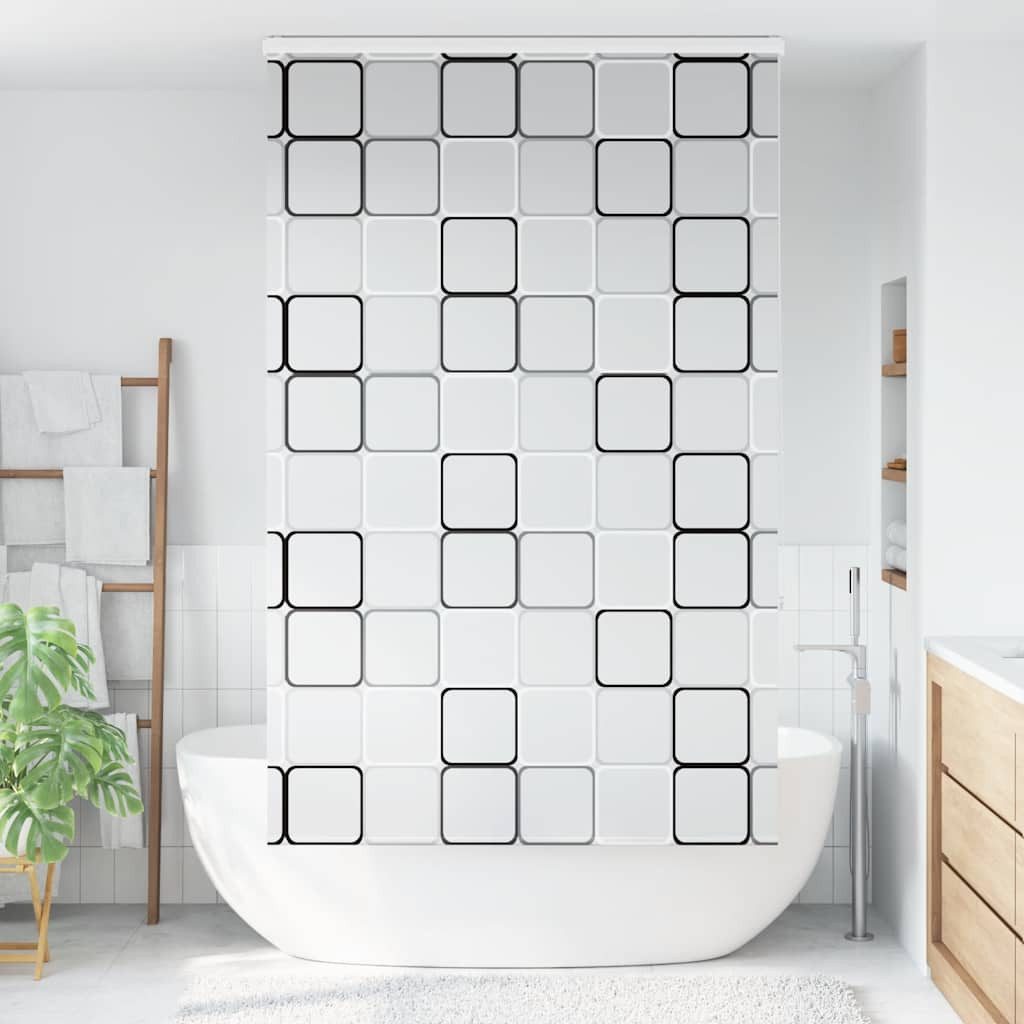 Rollo Duschrollo mit Kassette 130x240 cm Stoffbreite 126 cm, vidaXL – Bild 2 von 5