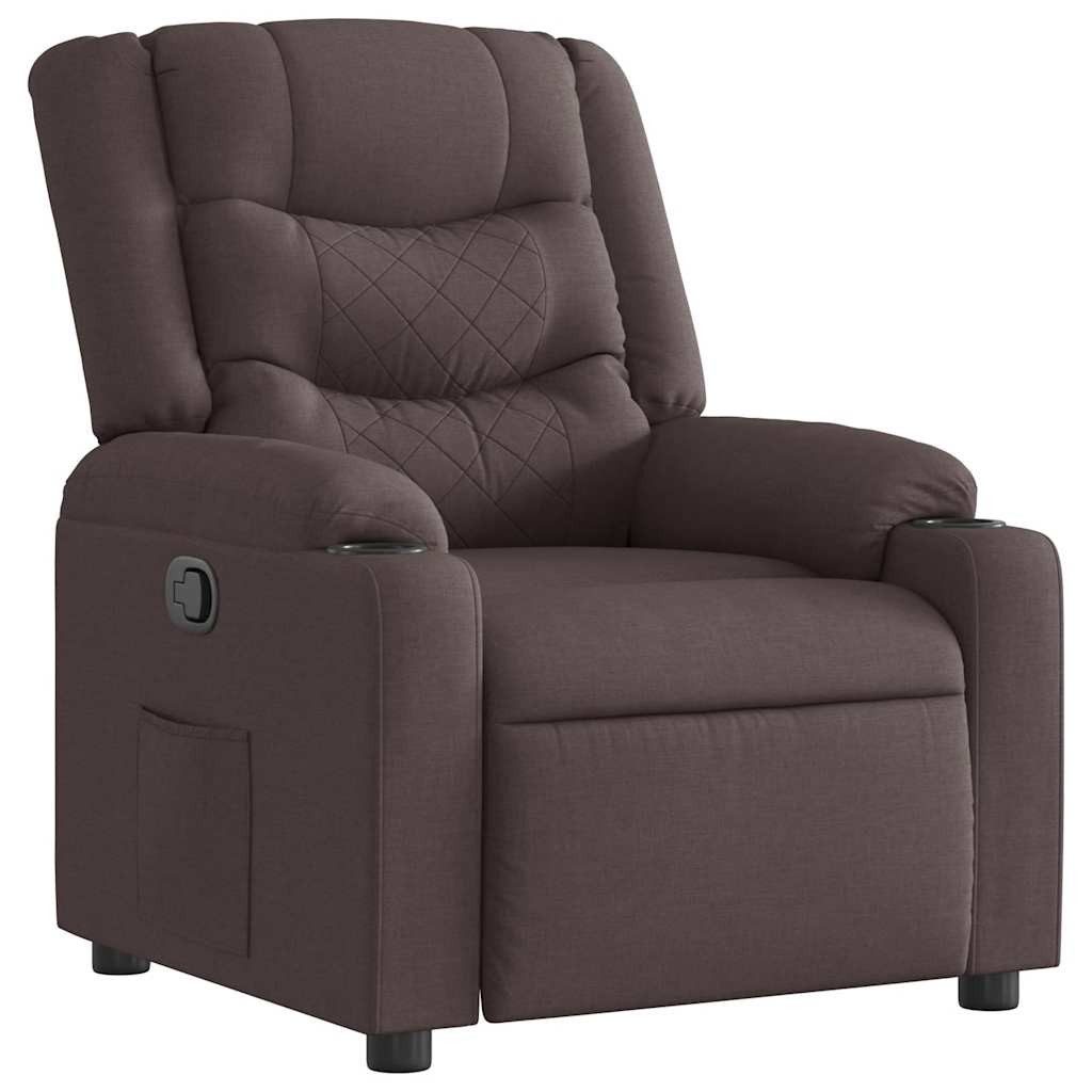 vidaXL Sessel Relaxsessel Dunkelbraun Stoff (1-St) günstig online kaufen