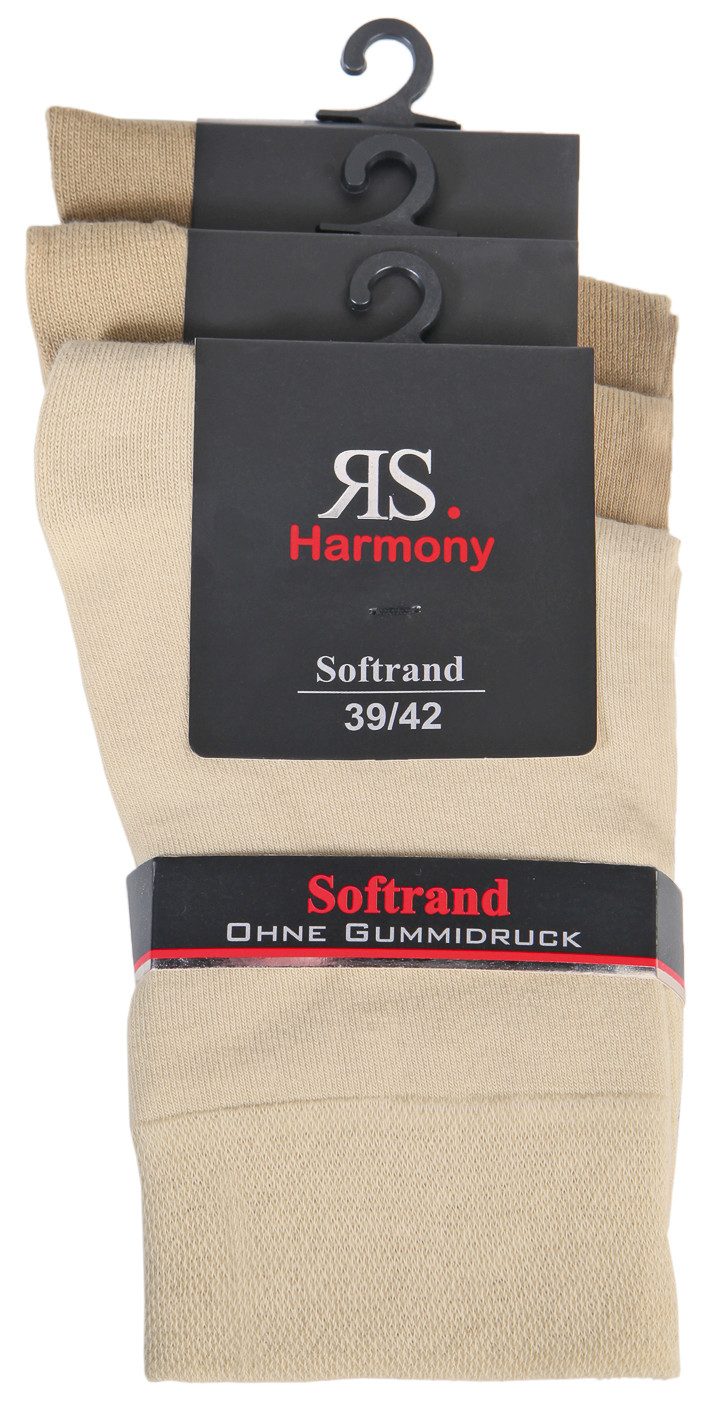 RS Harmony Socken RS. Harmony 13318 LADY STRUMPF 3er Pack 35-38, 39-42 naturtöne