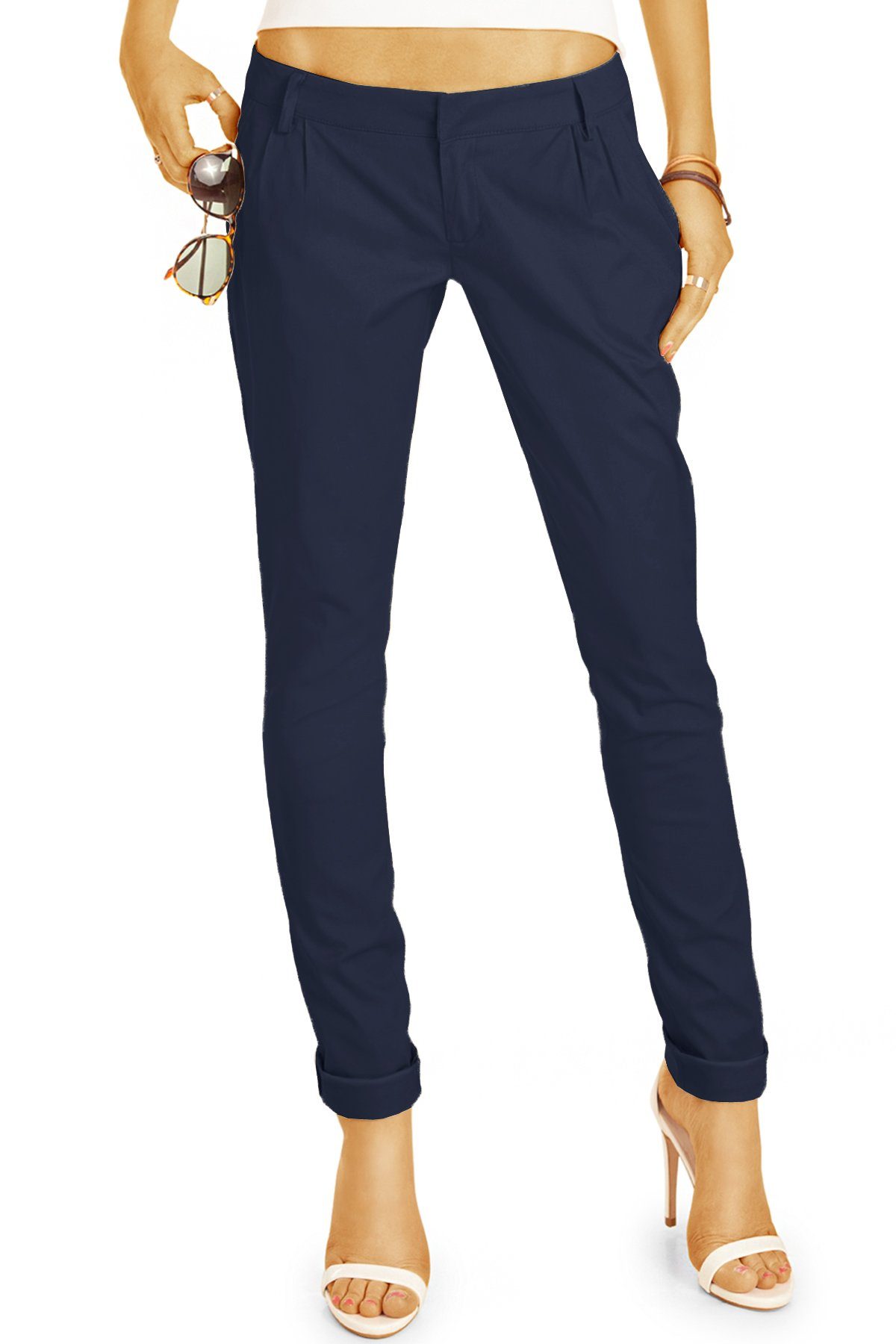 Chinohose BE STYLED Chino - Tapered Stoffhose, Hüfthose mit Stretch - h20a