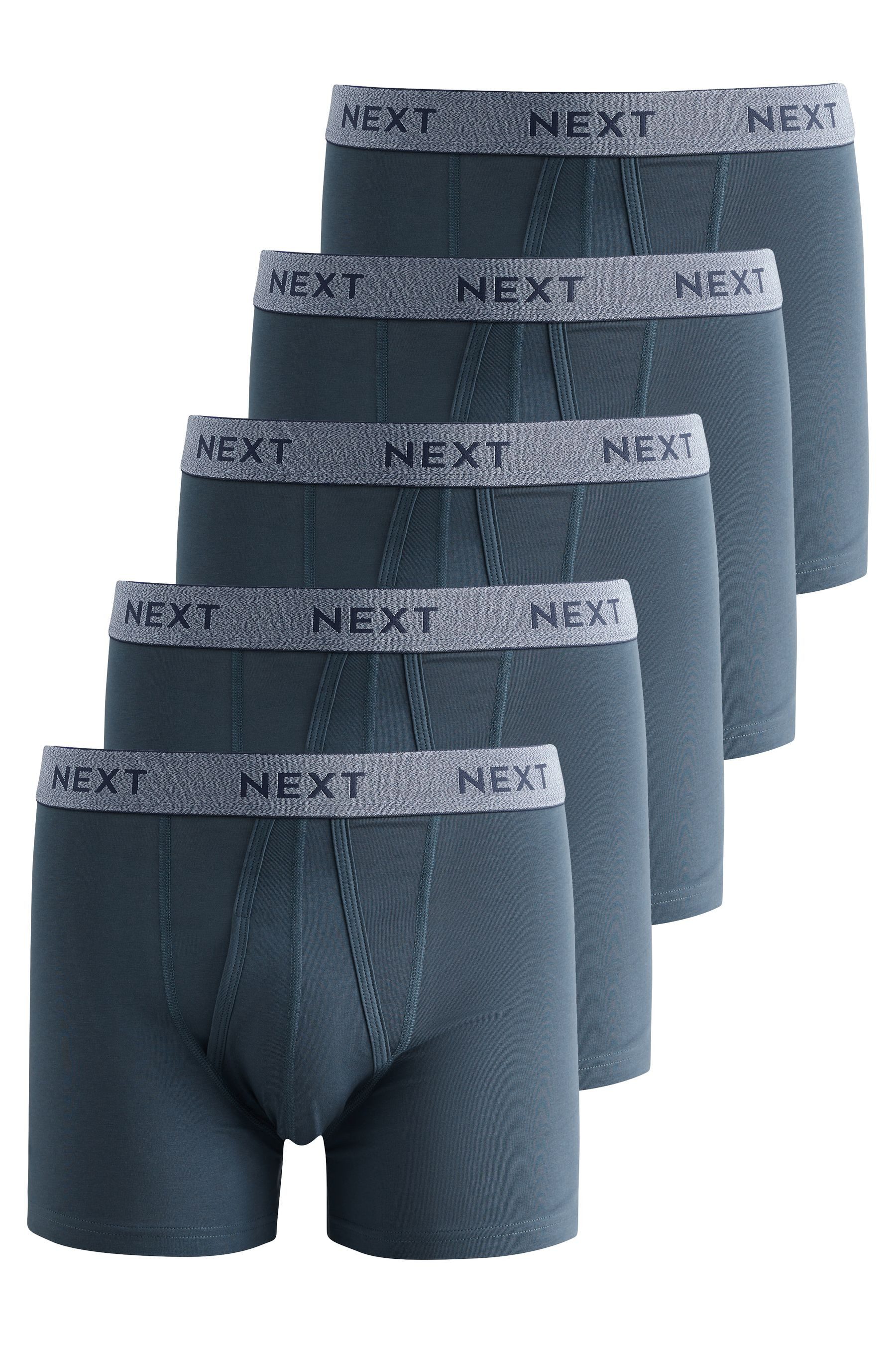 Next Boxershorts Boxershorts mit Eingriff und Baumwolle, 5er-Pack (5-St)