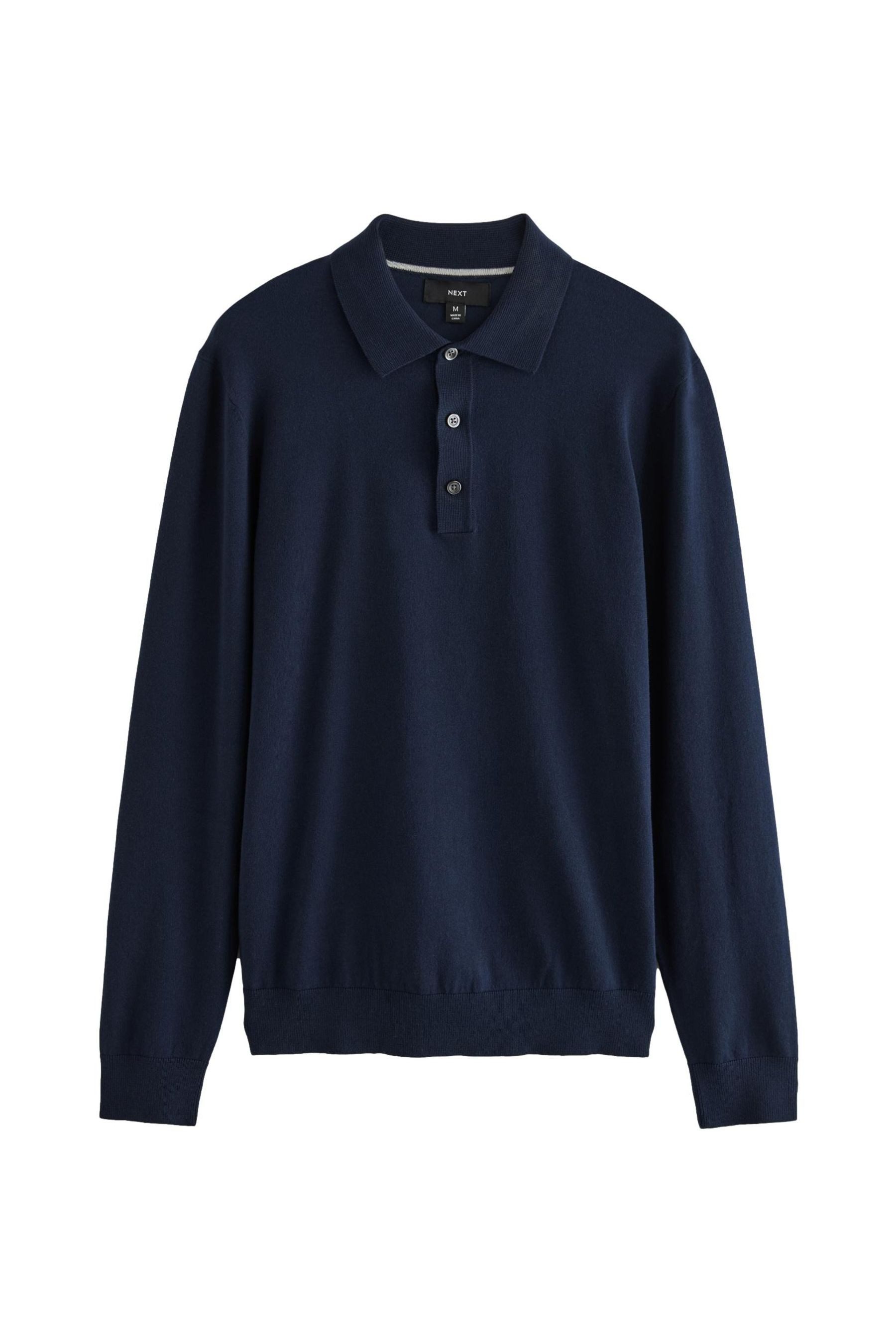 Next Langarm-Poloshirt Langärmeliges Slim Fit Poloshirt günstig online kaufen
