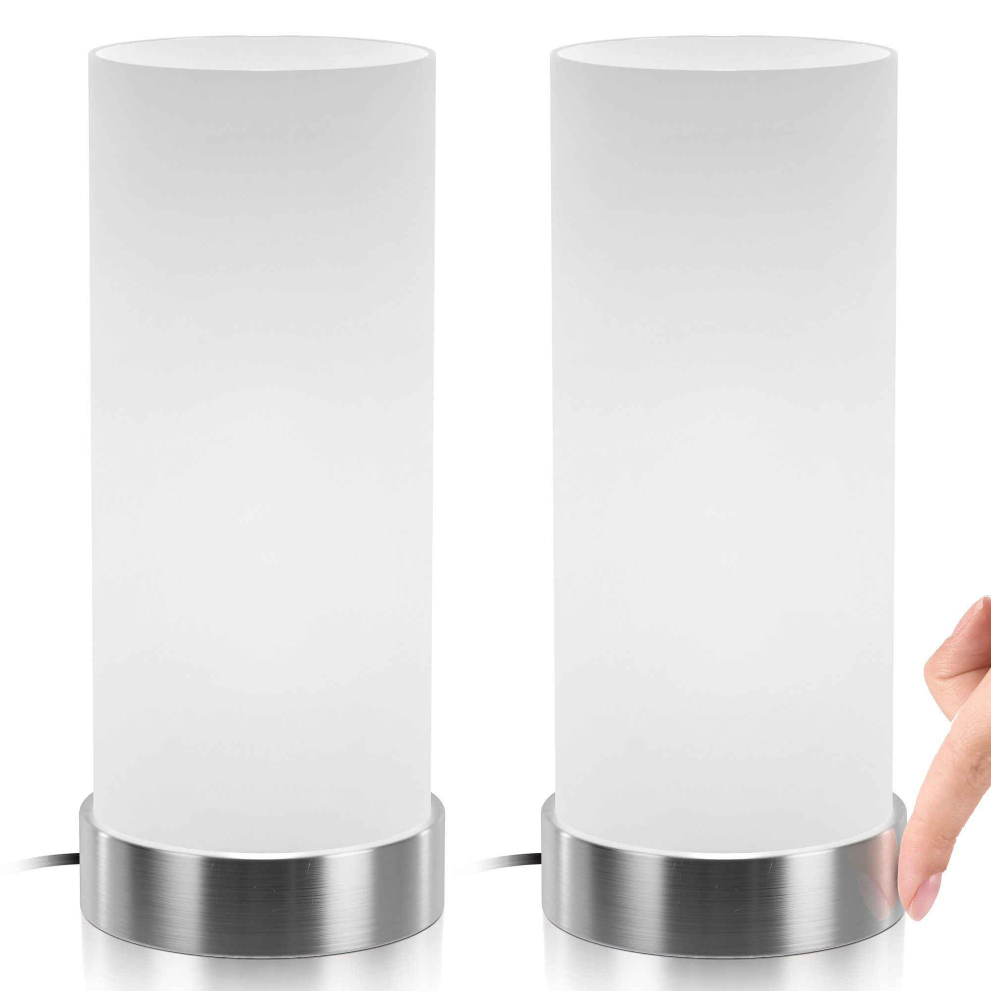 Jago Nachttischlampe Tischlampe mit Dimmer Touchfunktion günstig online kaufen