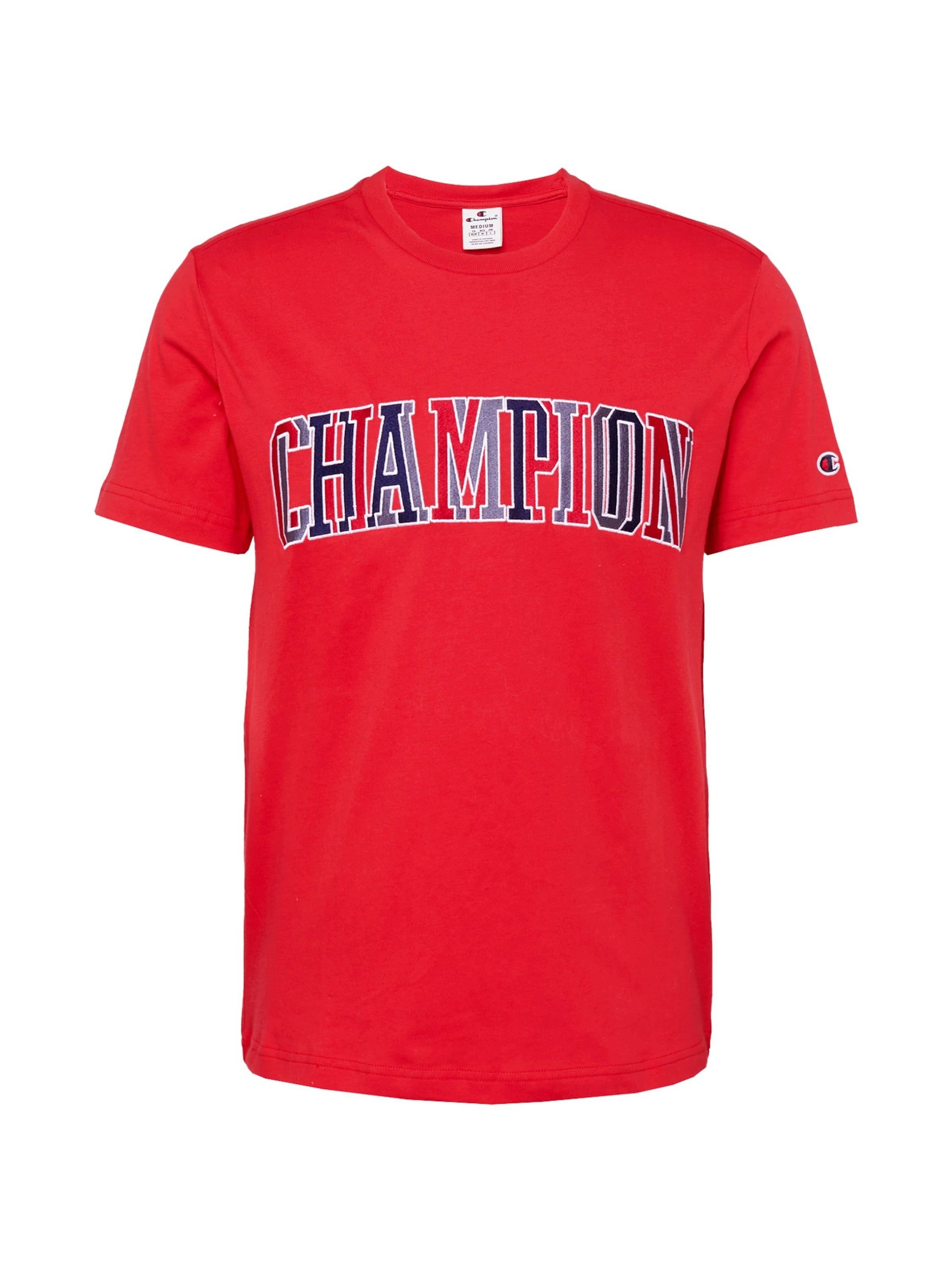 T-Shirt Athletic Authentic (1-tlg) Apparel RED/WHT/NBK Champion