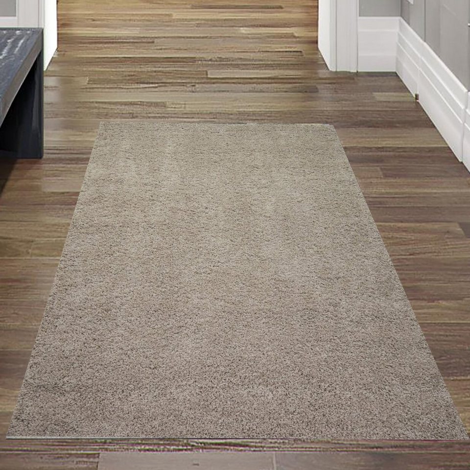 Teppich Flauschiger Shaggy Teppich, pflegeleicht & strapazierfähig, in  beige, Teppich-Traum, rechteckig, Höhe: 33 mm