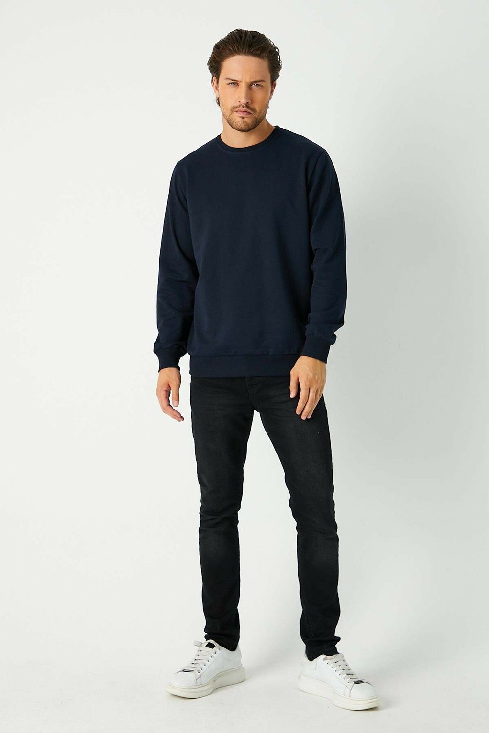 COMEOR Sweatshirt Herren Pullover bequeme Sweater (1-tlg) aus Baumwollmisch günstig online kaufen