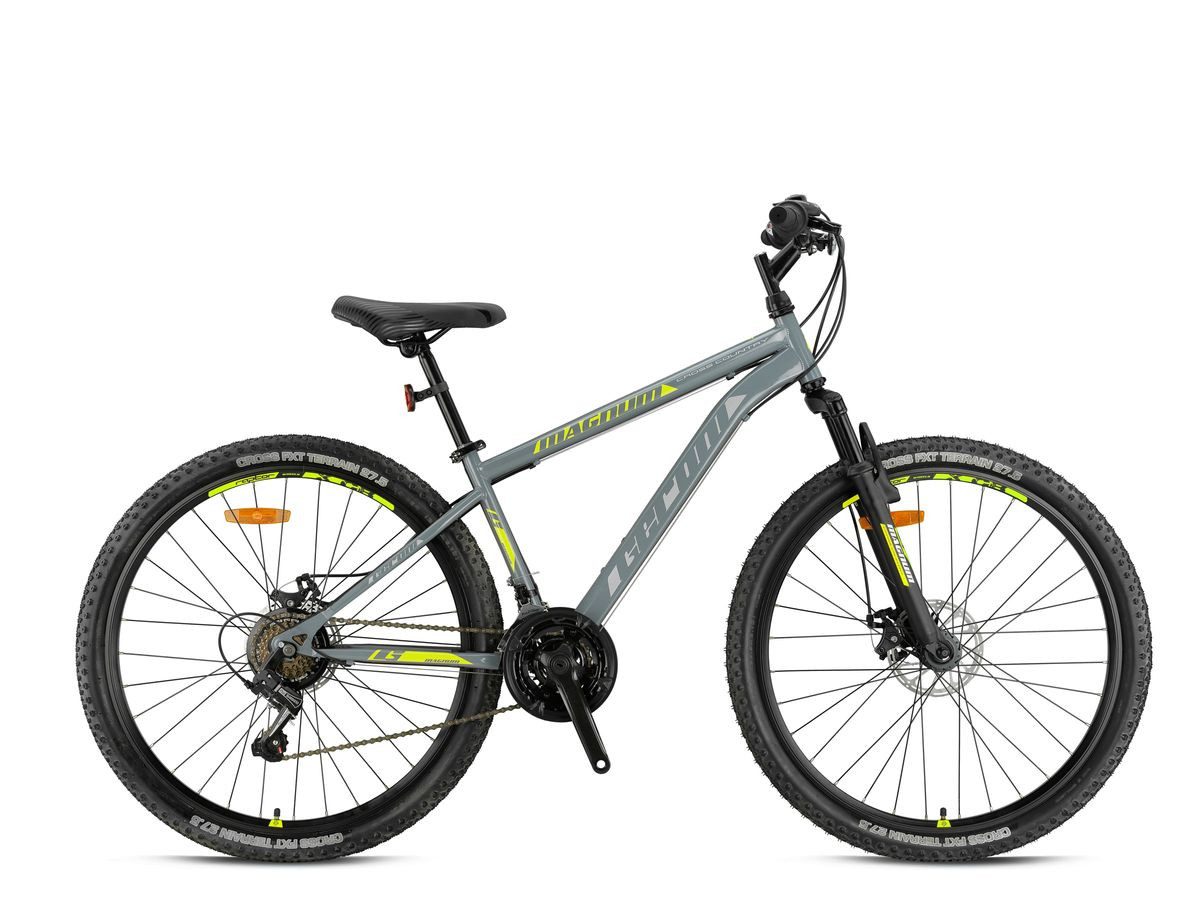 T&Y Trade Mountainbike 24 Zoll Mountainbike Kinder MTB Fahrrad Rad Bike MAGNUM GRAU GRN26-079, 21 Gang Shimano, Kettenschaltung, Federgabel, 21 Gänge, Scheibenbremse, Disc