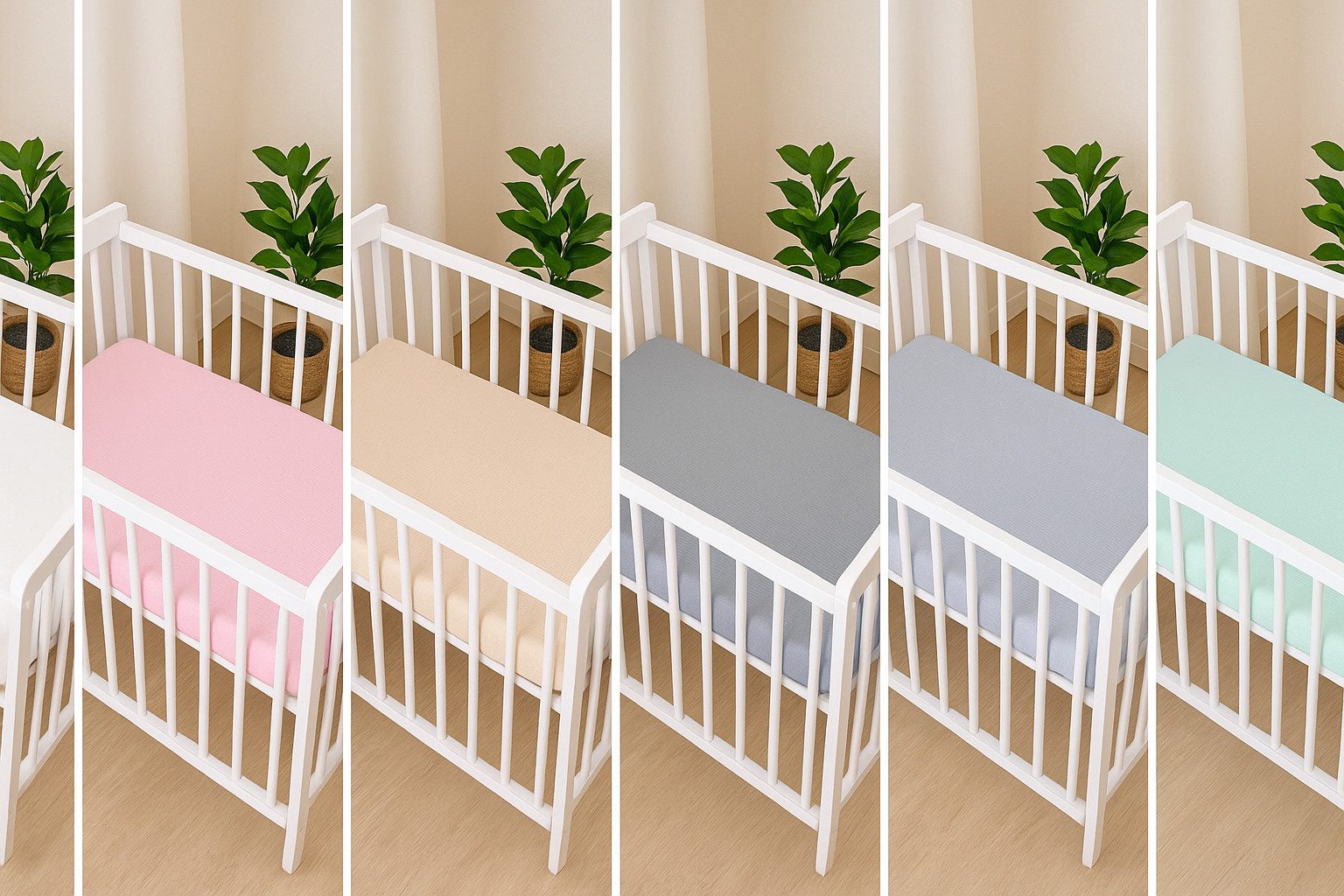 BabyLux Spannbettlaken für Beistellbett 50x90 cm Musselin Bettlaken mit Gum günstig online kaufen