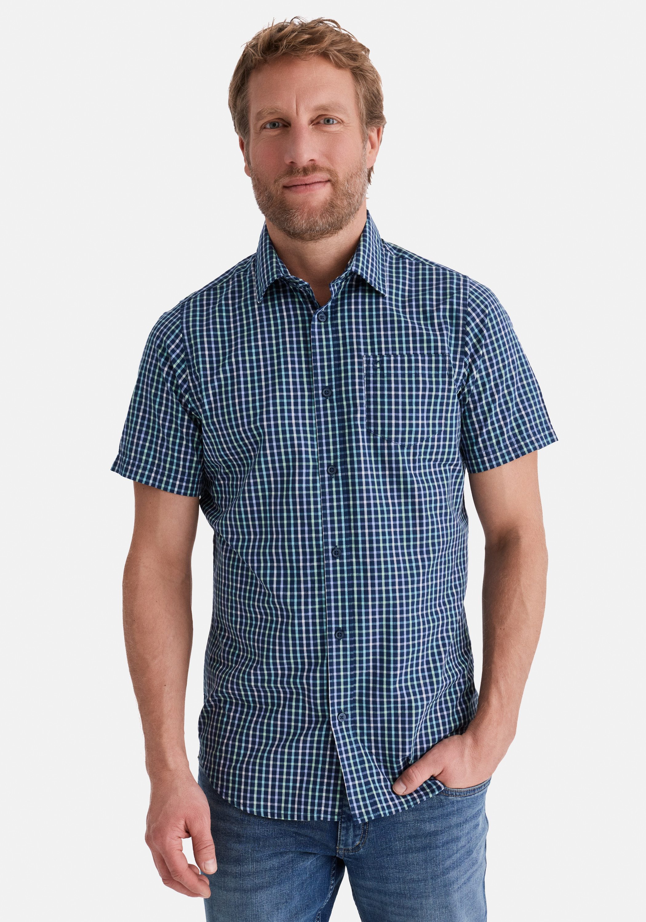 Kurzarmhemd HUDSON Kurzarm-Hemd
