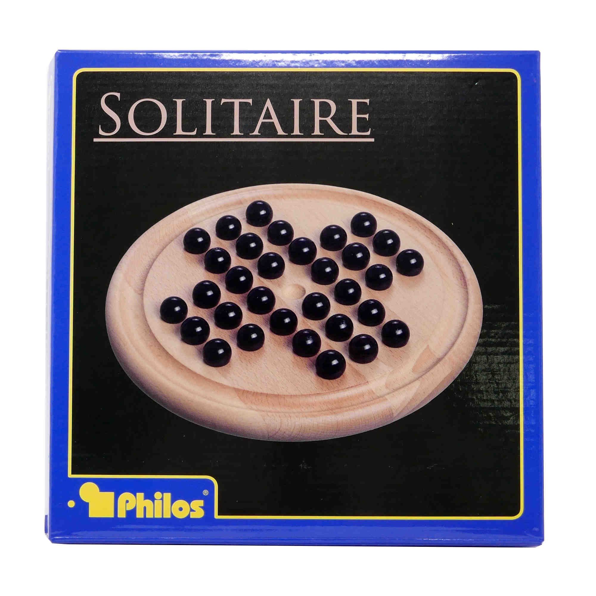 Philos Spiel Solitaire aus Holz/Glaskugeln [ 281004 ]