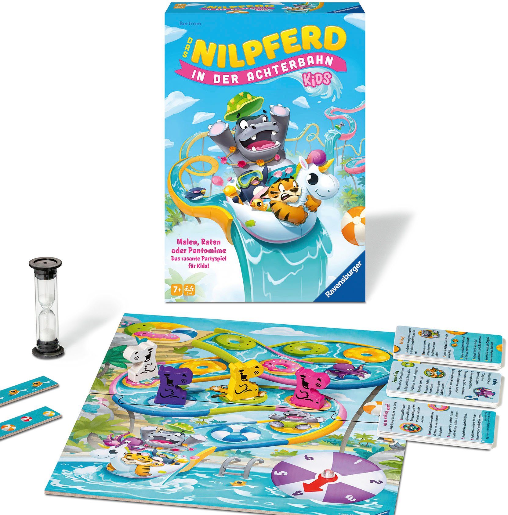 Ravensburger Spiel Das Nilpferd in der Achterbahn - Kids, Kinderspiel, Made in Europe