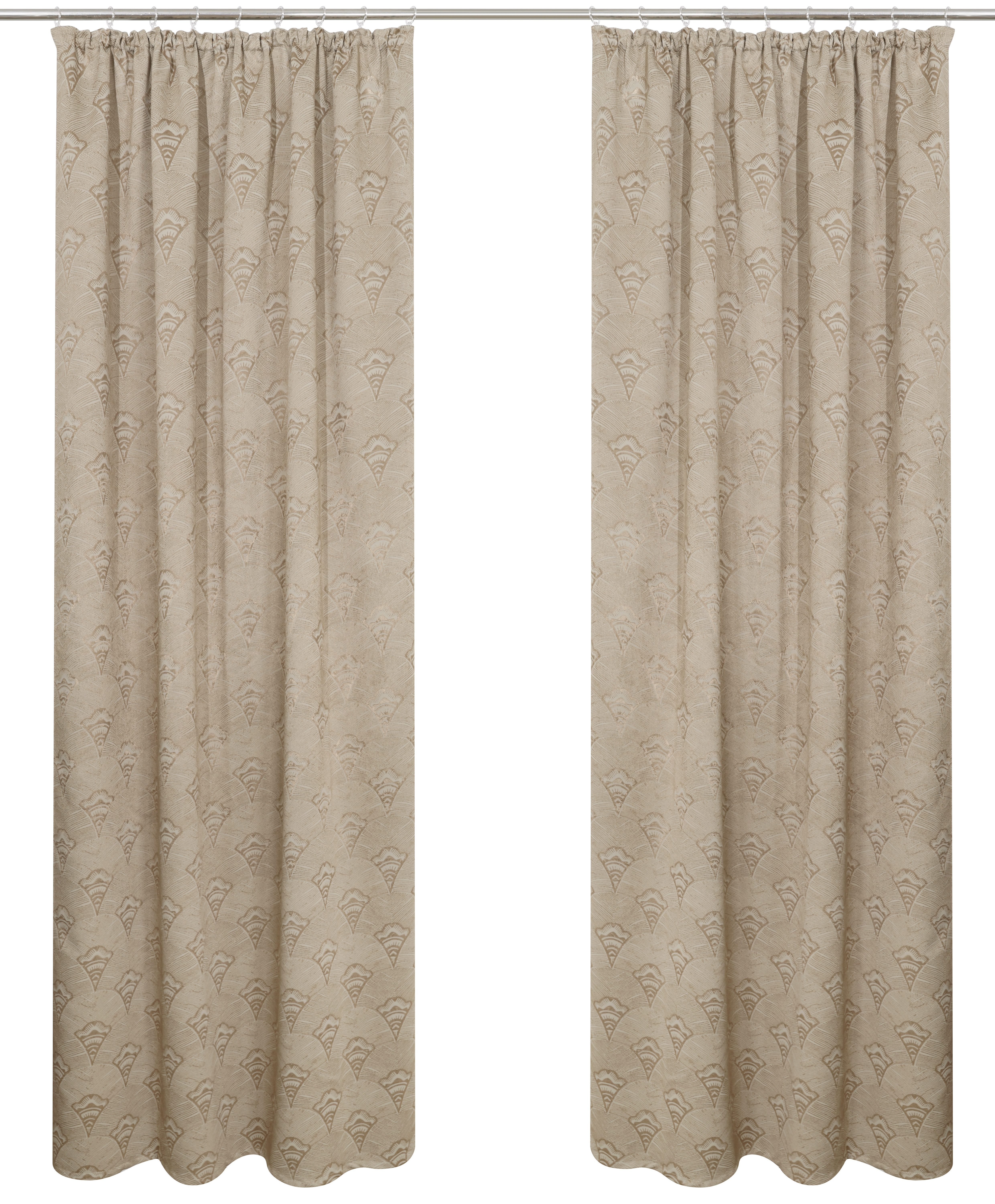 Bruno Banani Verdunkelungsvorhang Alessio (1 St), Kräuselband, verdunkelnd, Polyester, Elegantes Muster, Jacquard, verdunkelnder Vorhang, blickdicht,modern – Bild 3 von 5