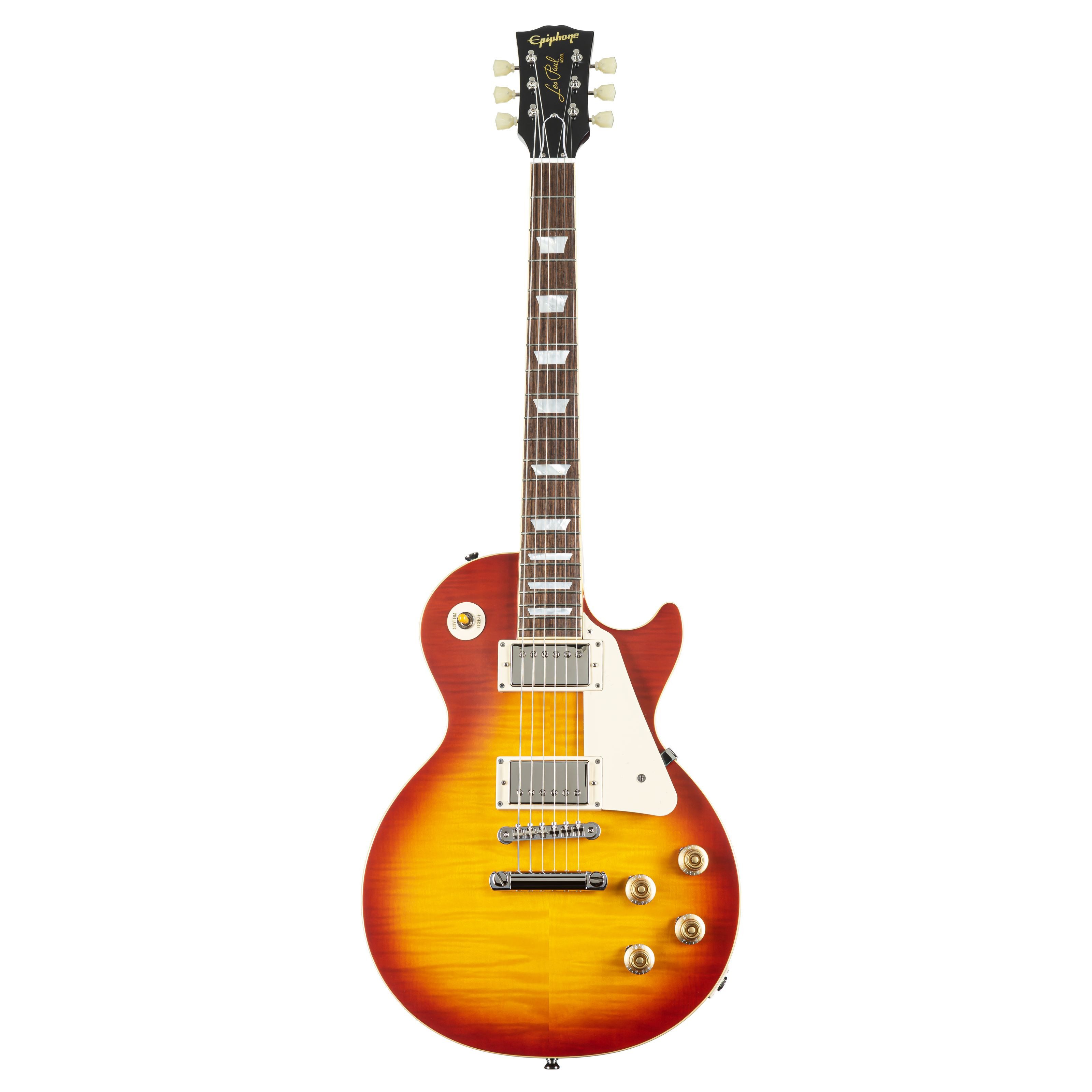 Epiphone E-Gitarre, E-Gitarren, Single Cut Modelle, 1959 Les Paul Standard Sunrise Teaburst - Single Cut E-Gitarre
