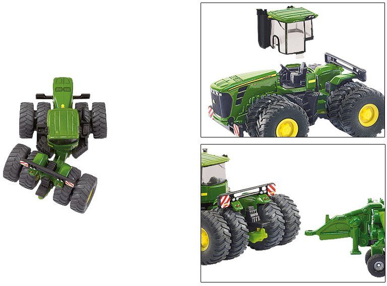 Siku Spielzeug-Traktor SIKU Farmer, John Deere 9630 mit Amazone Centaur (1856)