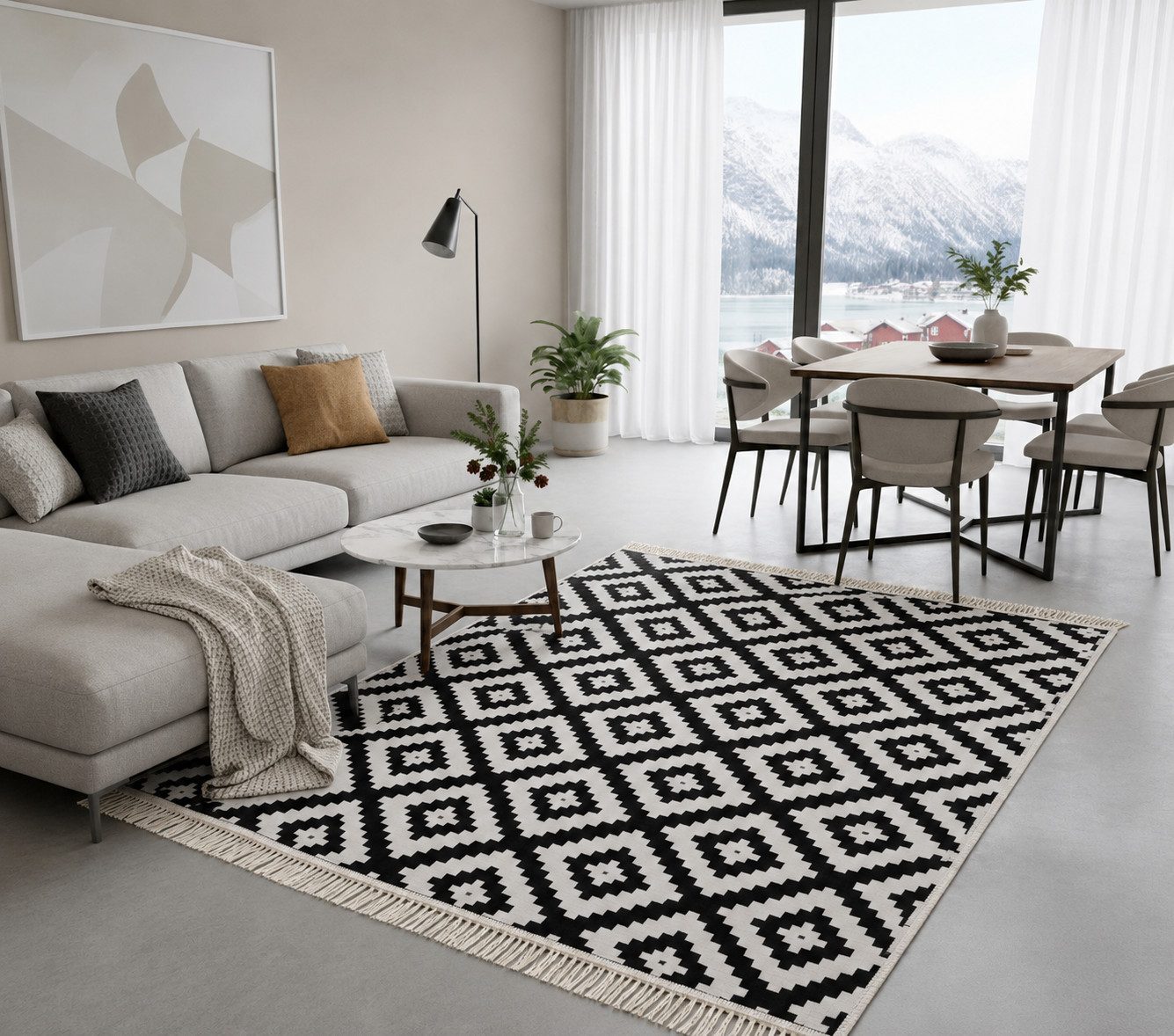 Jimri Teppich Kelim Teppich Wohnzimmer Schlafzimmer Küche, Badezimmer Läufer Flur, Läufer, Wendeteppich