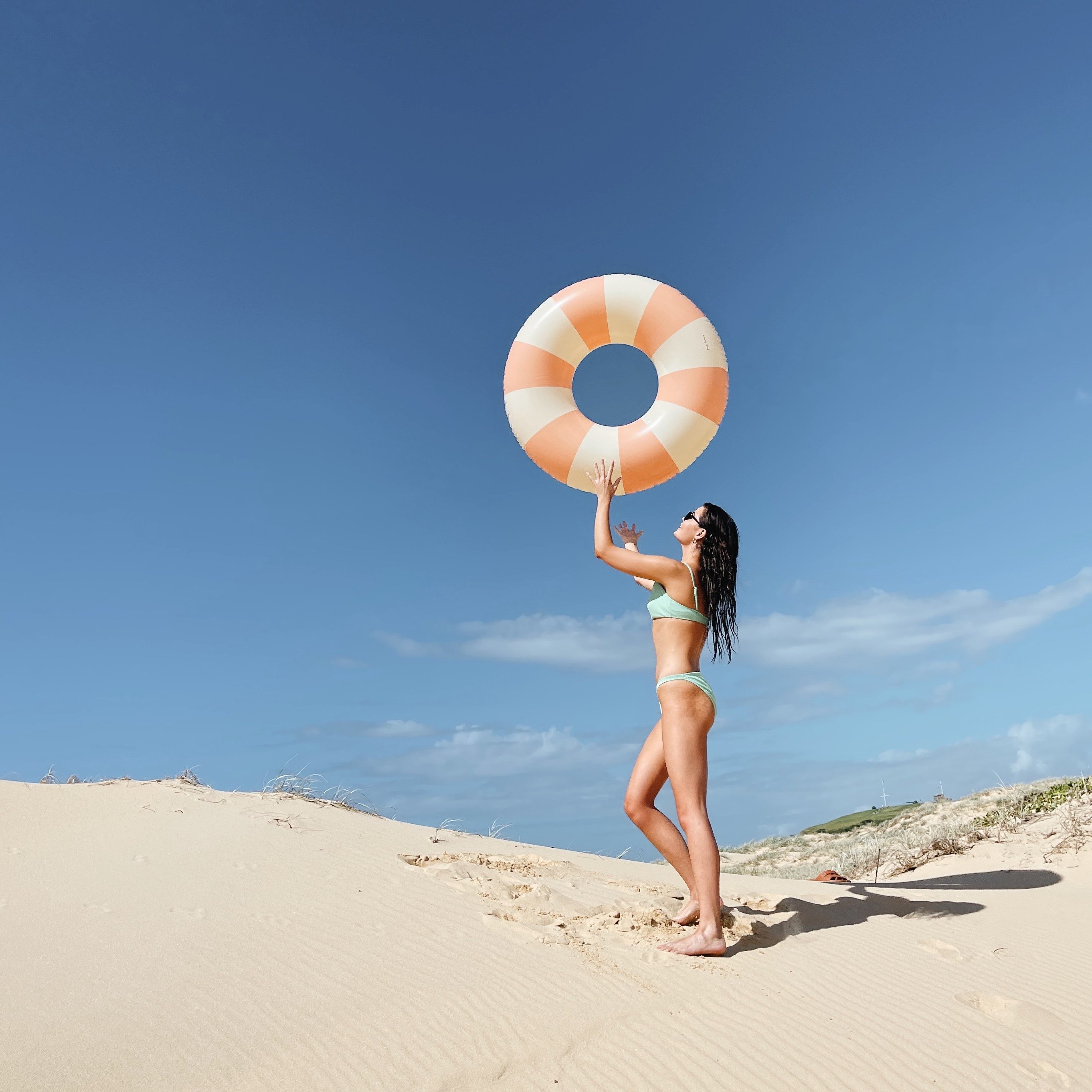 Petites Pommes Schwimmring ANNA Peach Daisy, Ø 60cm