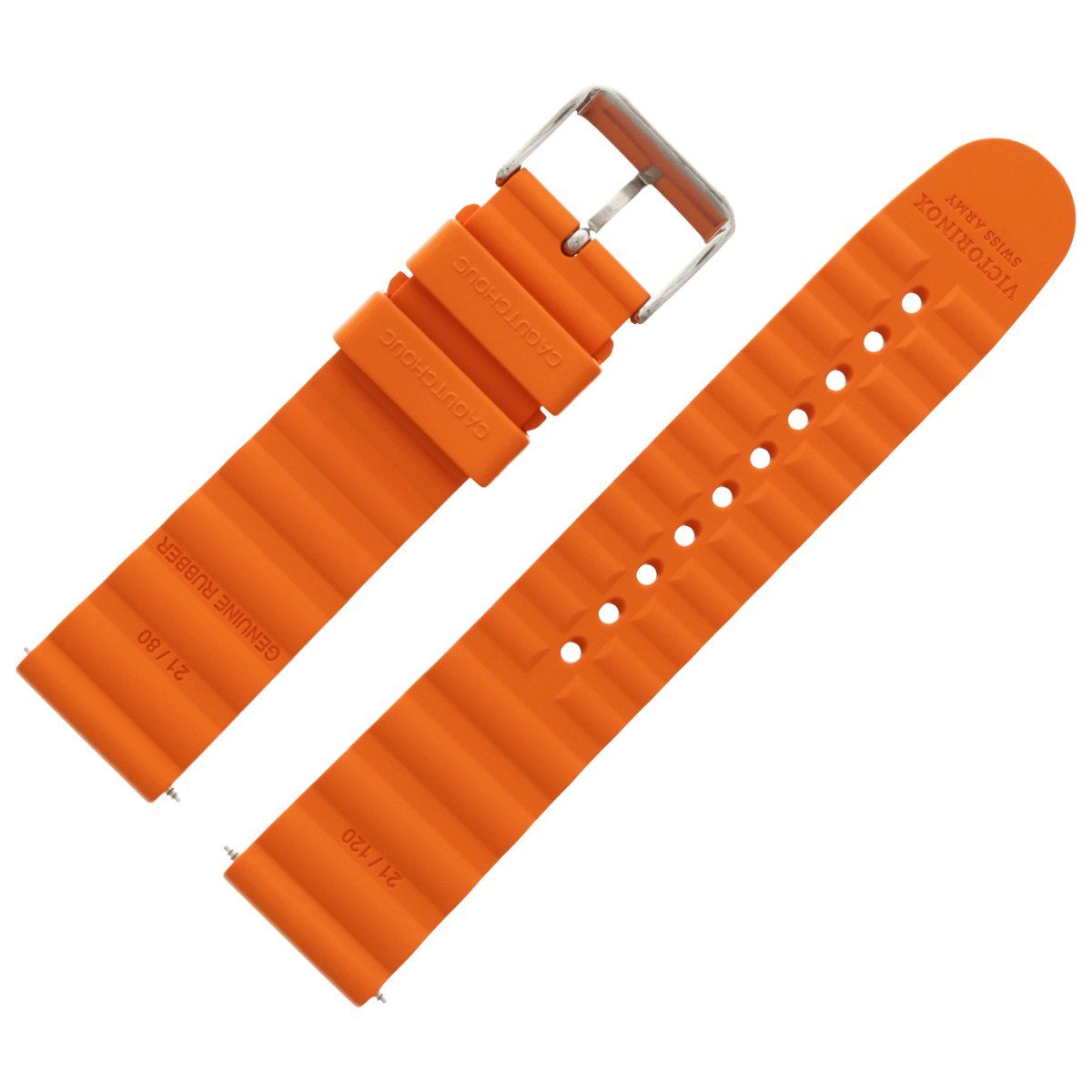 Victorinox Uhrenarmband 21mm Kunststoff Orange 005429.1