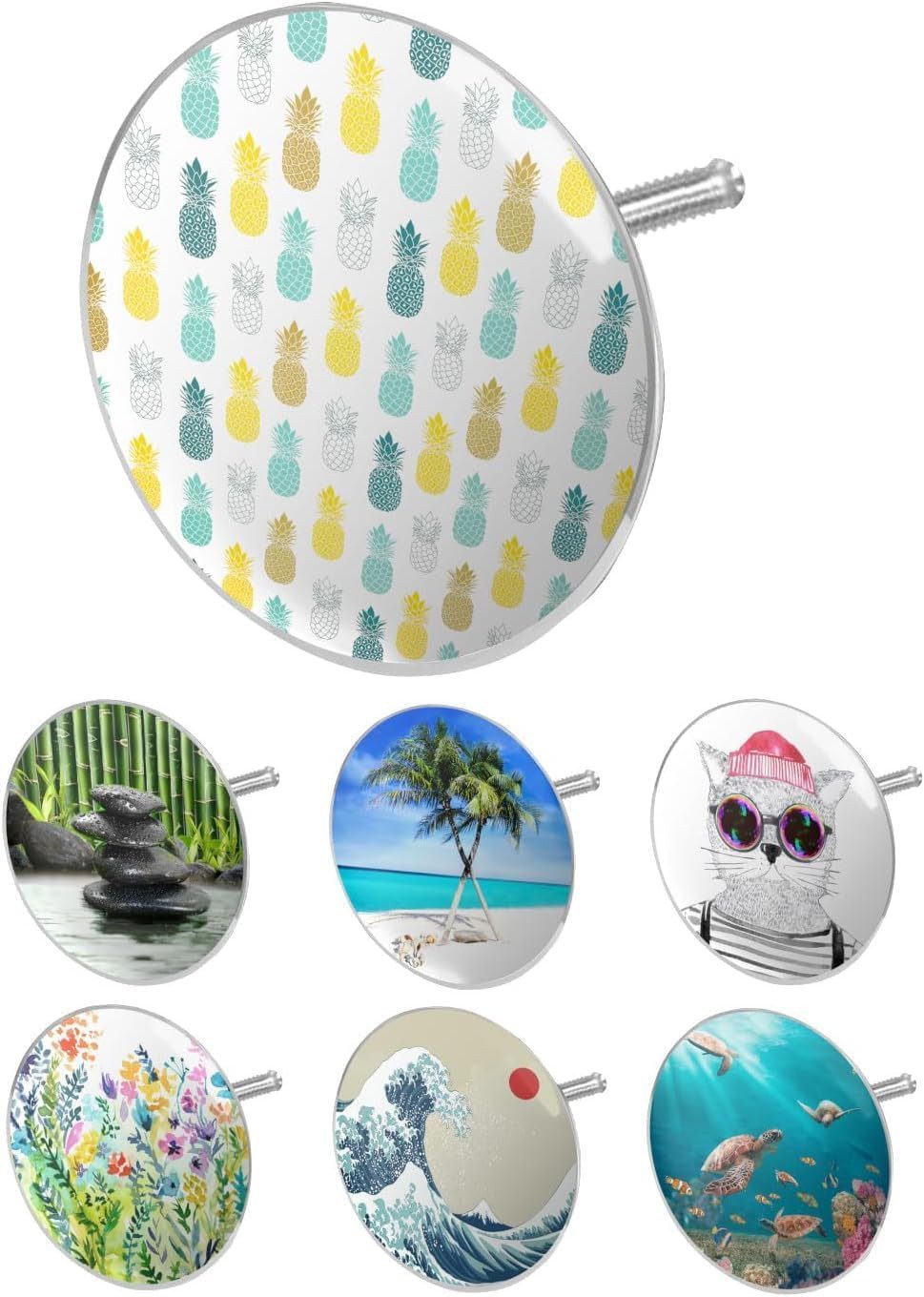 Arteneur Пробки для ванны mit Dreifachdichtung, Badewannenstopfen mit Excenterverschluss