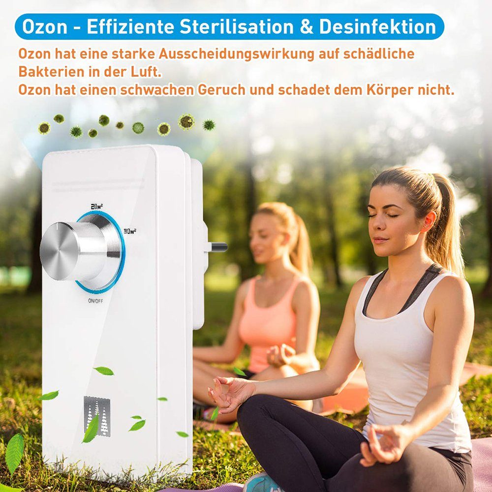 Ozonizer Ozongenerator für Generator, Luftreiniger Luftreiniger Geruchskiller, m² GelldG Räume Ionizer 30