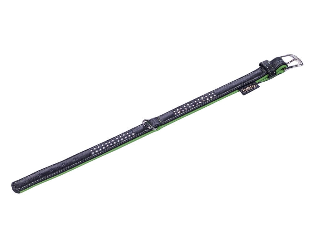 Nobby Hunde-Halsband Halsband "PACIFIC DELUXE" zweireihig, grün, S